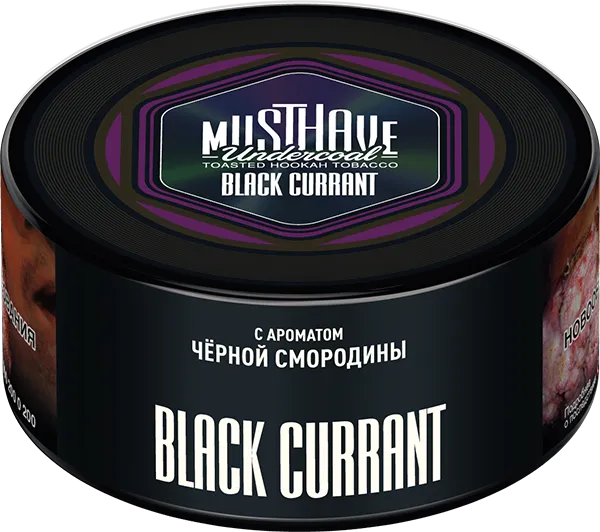 Табак для кальяна - Must Have - Blackcurrant ( с ароматом чёрной смородины ) 125 г