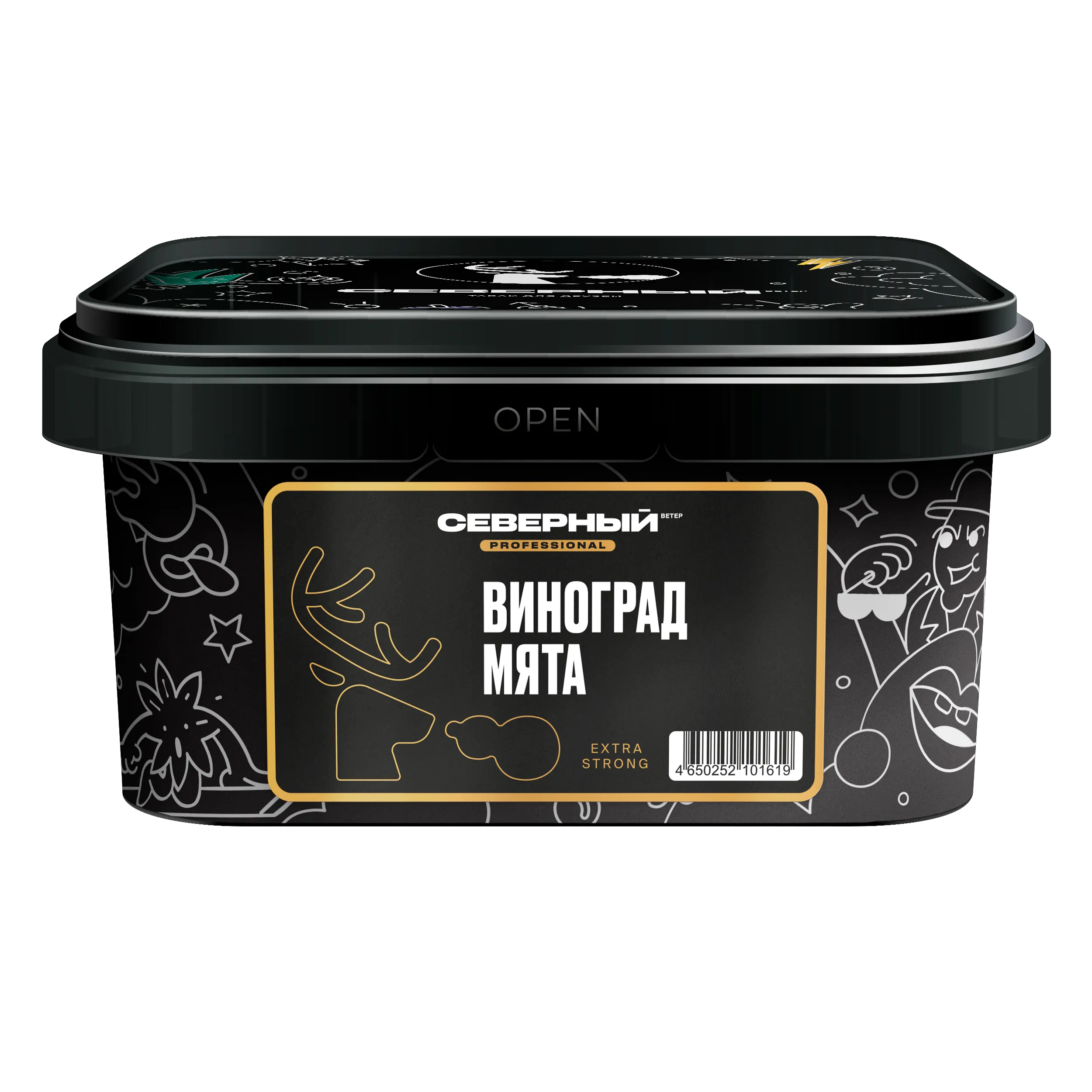 Табак для кальяна - Северный PRO - ВИНОГРАД МЯТА ( с ароматом виноград мята ) - 200 г
