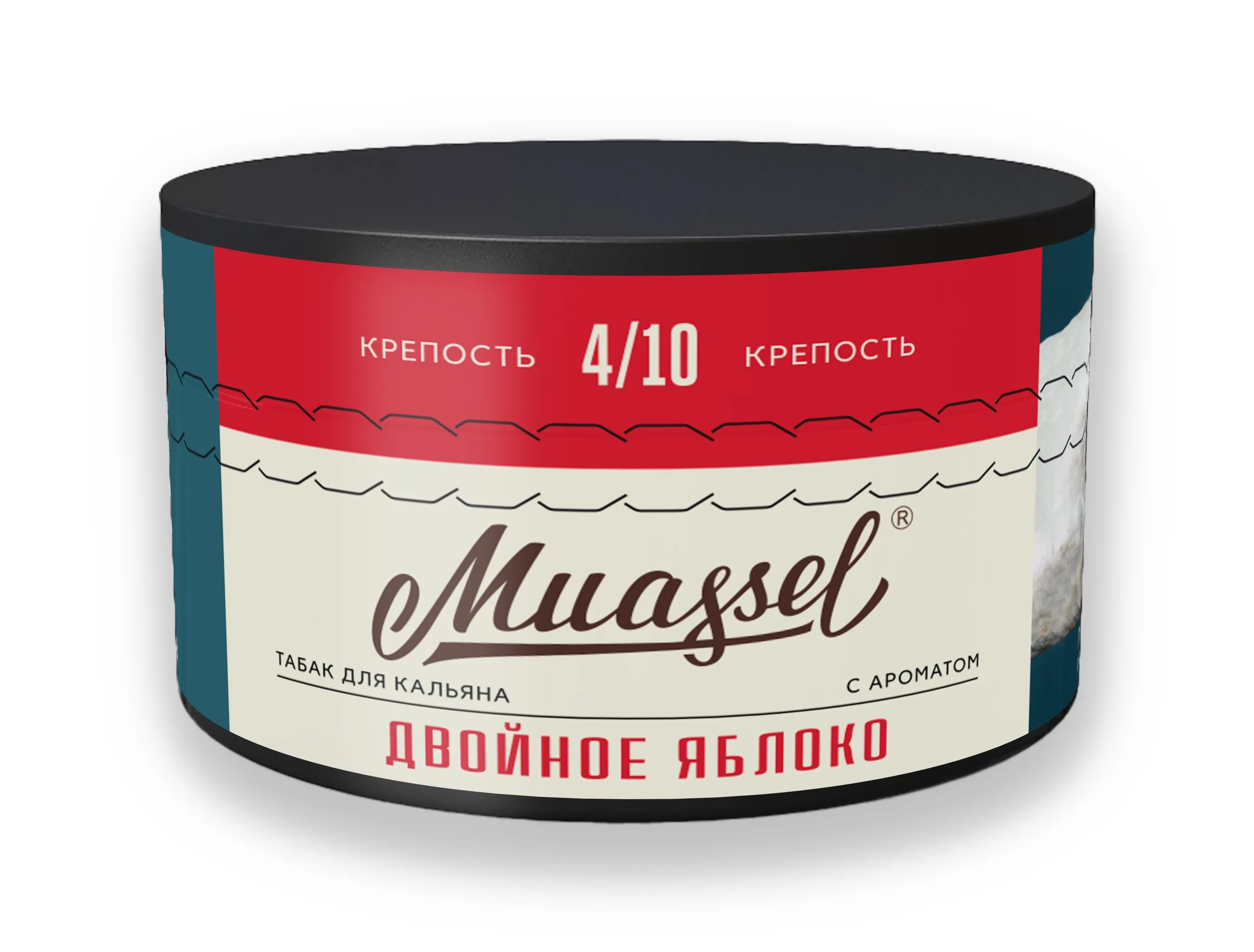 Табак для кальяна - Muassel Medium 4/10 - ДВОЙНОЕ ЯБЛОКО ( с ароматом яблоко ) - 200 г