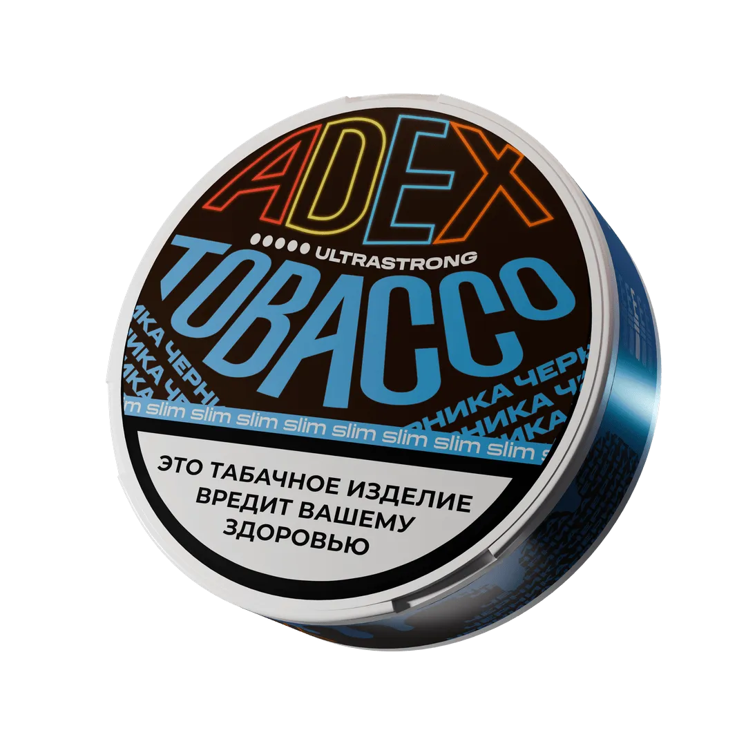 Жевательный табак - ADEX - Ultra Strong SLIM - Черника - 10 г