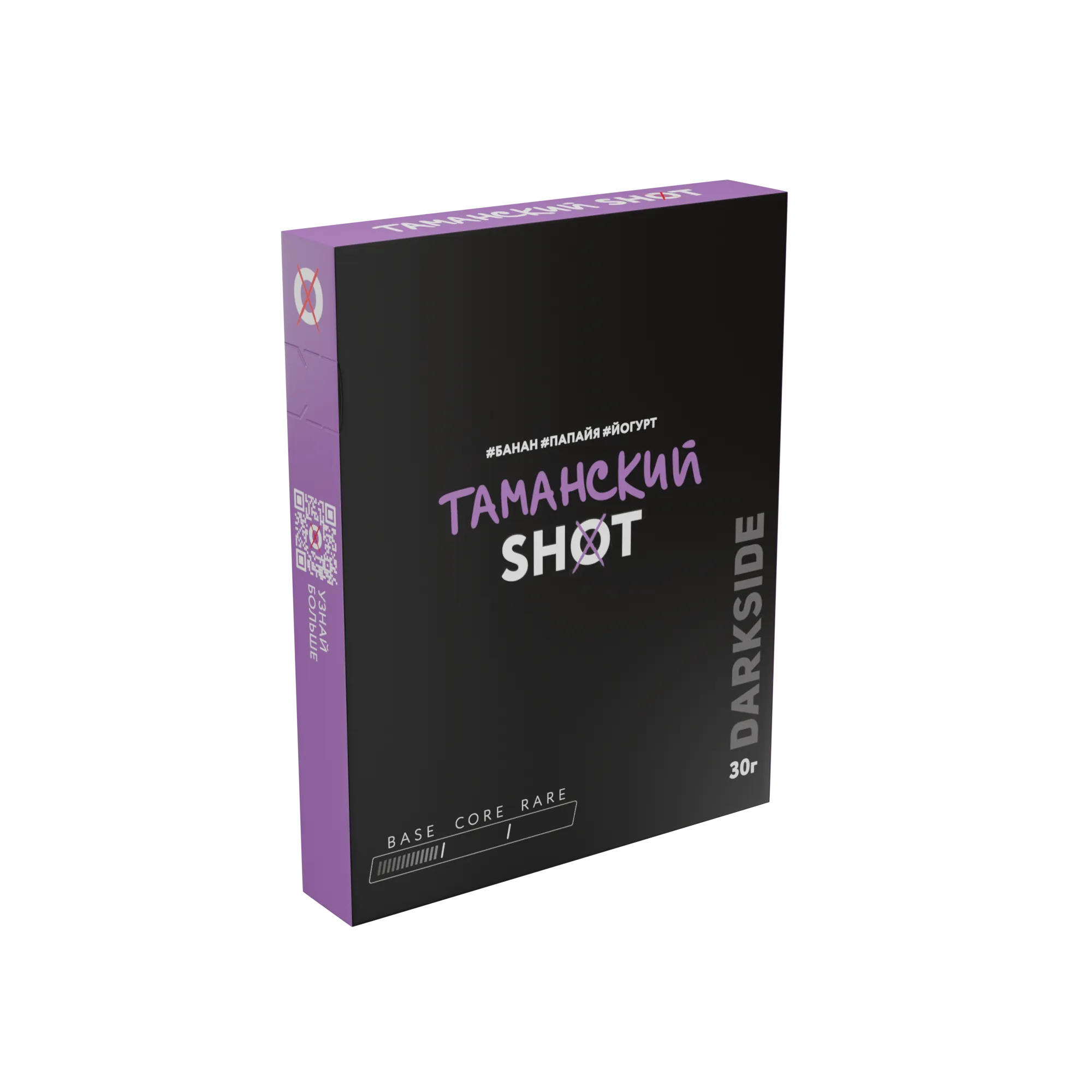 Табак для кальяна - Darkside - Shot - Таманский Шейк ( с ароматом банан, папайя, йогурт ) - 30 г