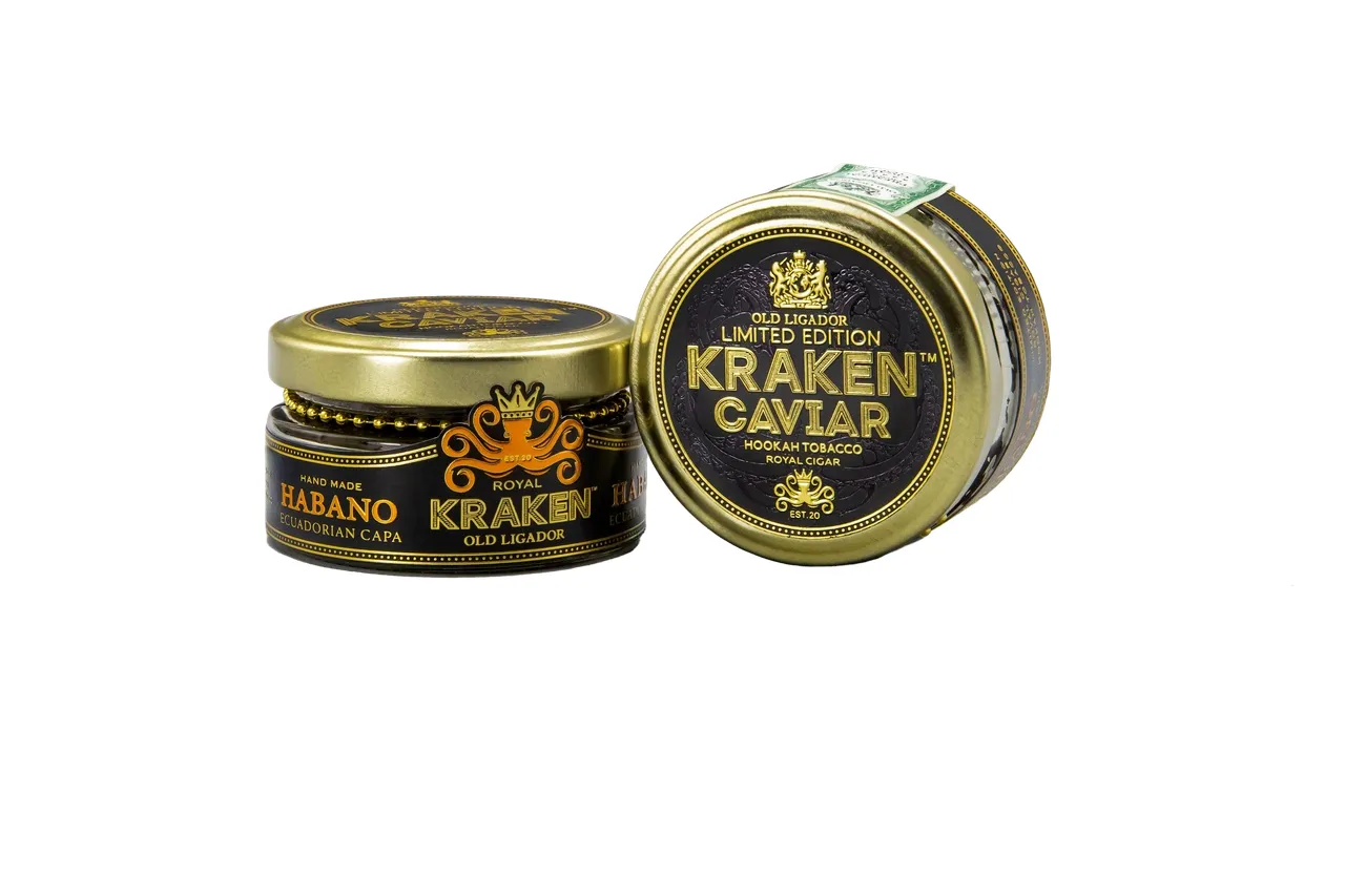 Табак для кальяна - Kraken - CAVIAR - Ecuadorian Capa HABANO ( без аромата ) - 30 г