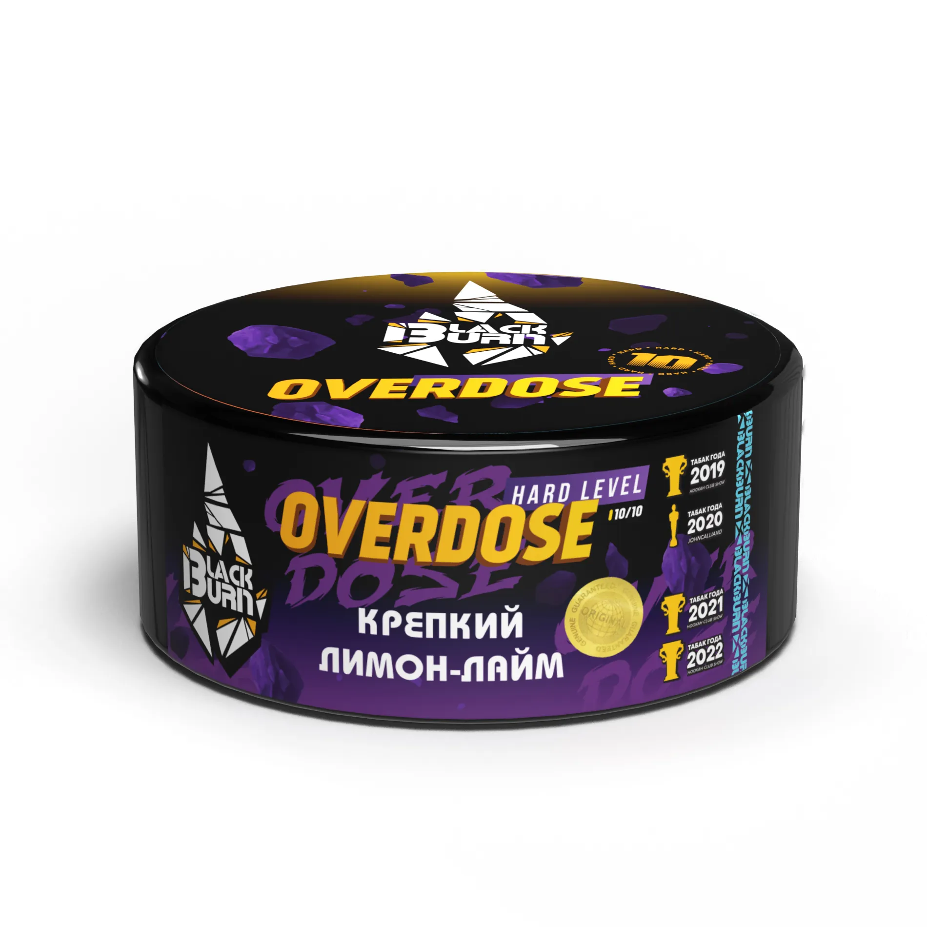 Табак для кальяна - BlackBurn - Overdose - ( с ароматом лайм лимон ) - 100 г