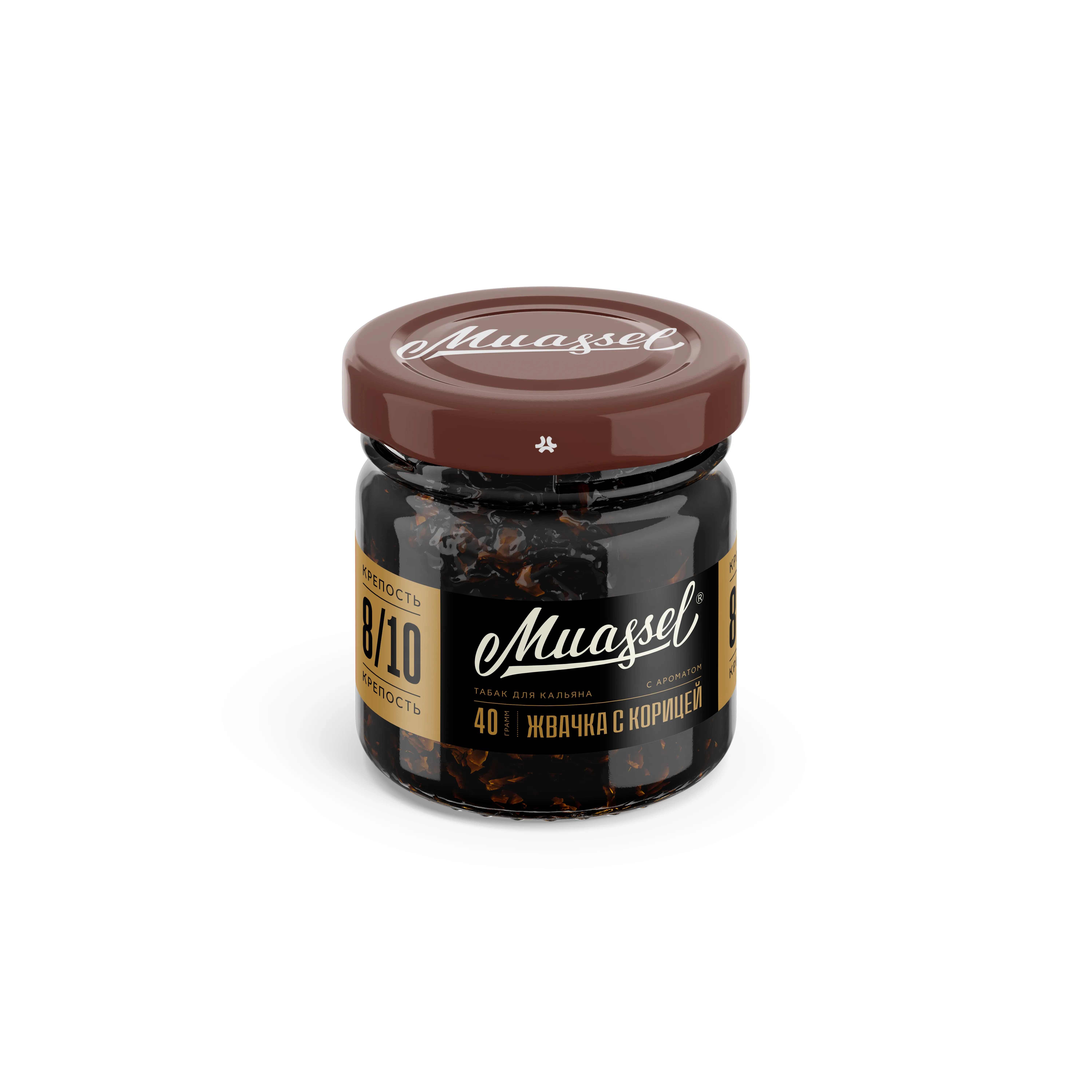 Табак для кальяна - Muassel extra strong 8/10 - Жвачка с корицей ( с ароматом жвачка с корицей ) - 40 г