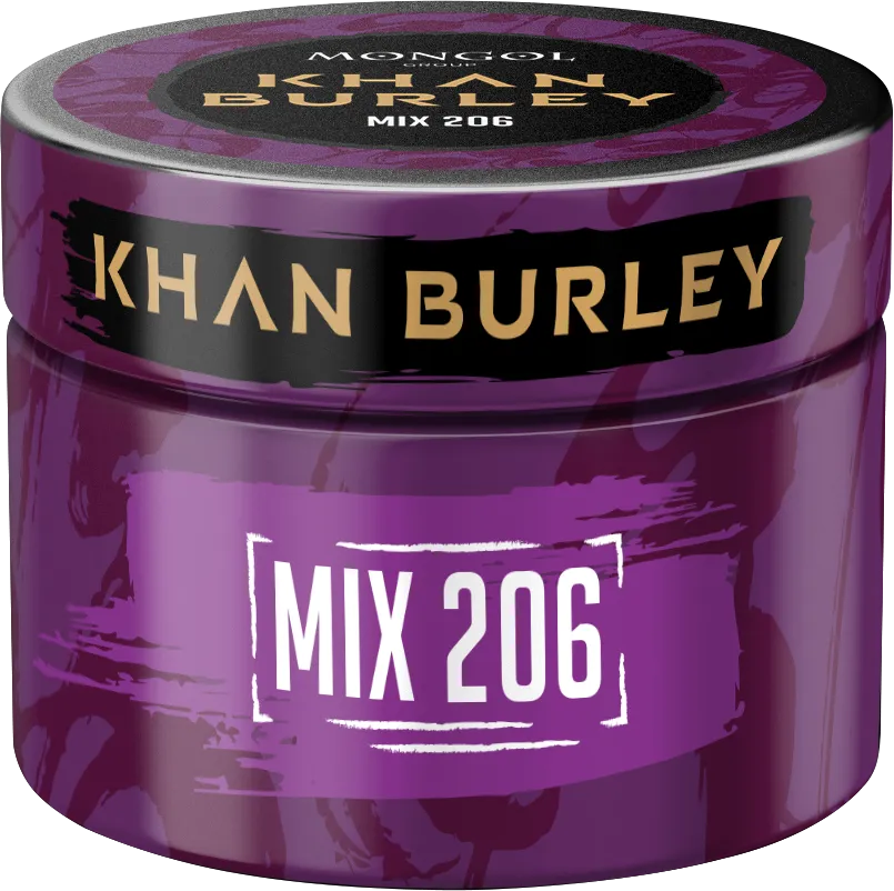 Табак для кальян - Khan Burley - MIX 206 ( с ароматом личи, малина, черная смородина ) - 40г