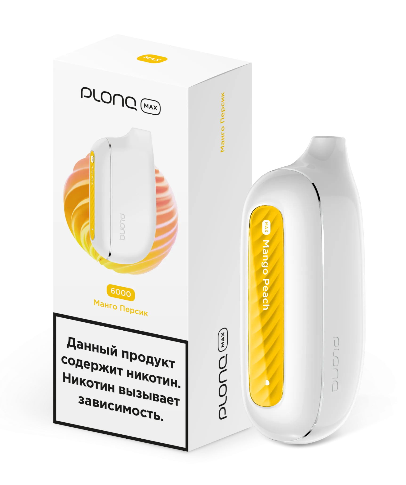ЭСДН - Plonq Max 6000 - Манго Персик