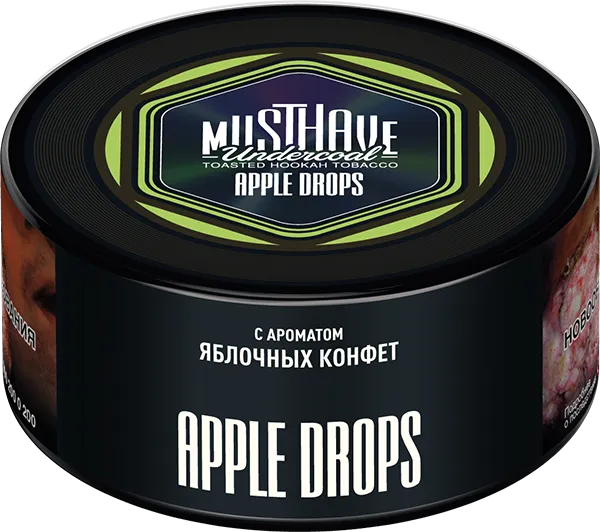 Табак для кальяна - Must Have - Apple Drops ( с ароматом яблочных конфет ) 125 г