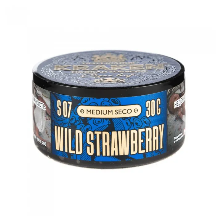Табак для кальяна - Kraken - MS - Wild Strawberry ( с ароматом земляника ) - 30 г