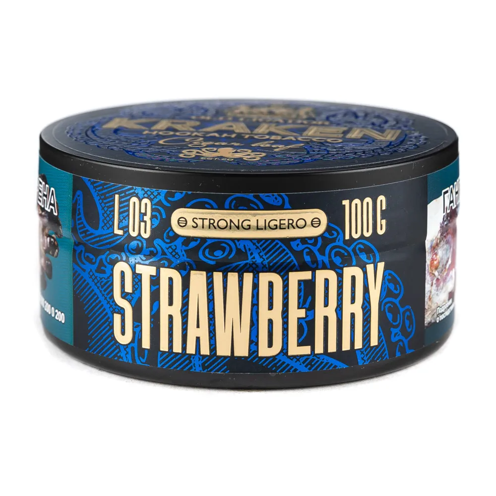 Табак для кальяна - Kraken - SL - Strawberry ( с ароматом клубника ) - 100 г
