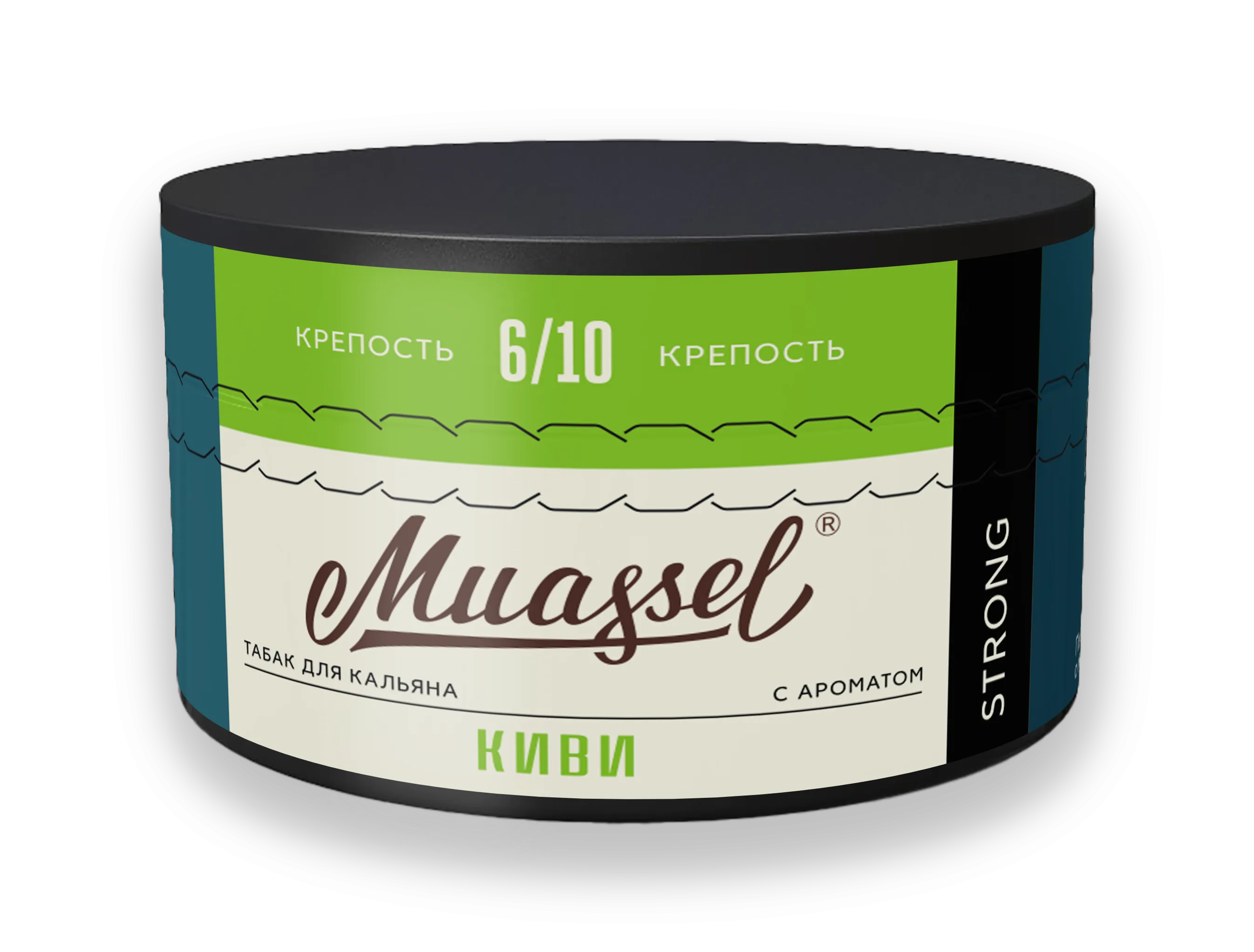 Табак для кальяна - Muassel Strong 6/10 - КИВИ ( с ароматом киви ) - 200 г