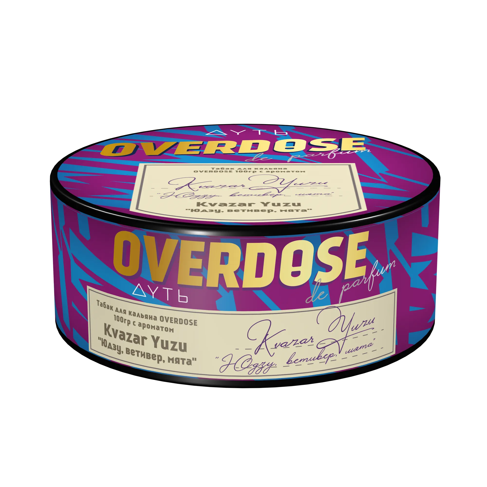 Табак для кальяна - Overdose - Kvazar Yuzu - ( с ароматом юдзу, ветивер, мята ) - 100 г