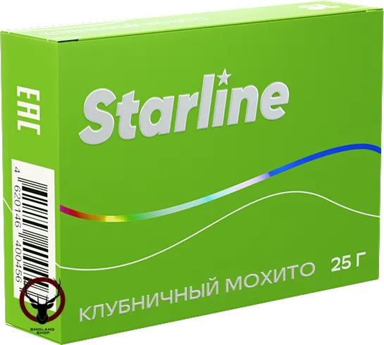 Табак для кальяна - Starline - Мохито клубничный ( с ароматом клубничный мохито ) - 25 г