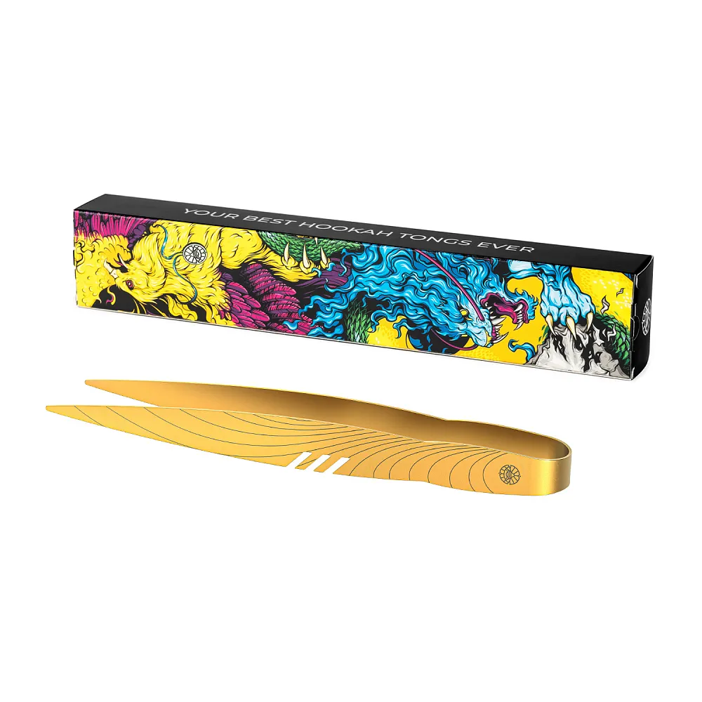 Щипцы - Alpha hookah - X Tongs - GOLD - PF XTNGSGLD