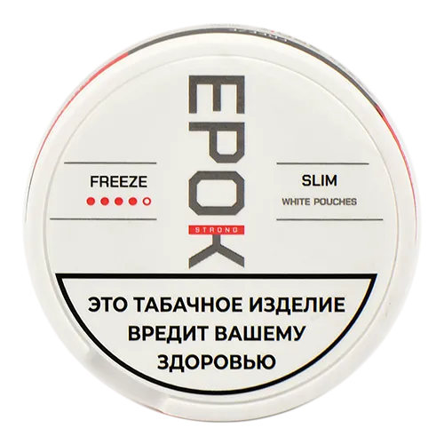 1. Жевательный табак - EPOK - Slim Strong - Freeze - 8 г ( белые пакеты )