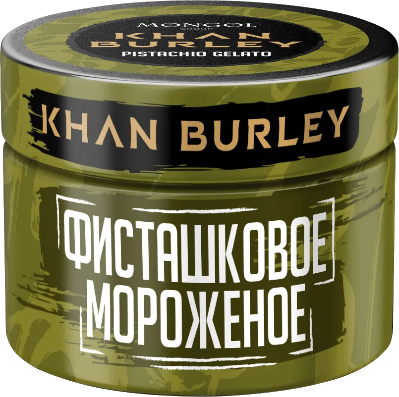 Табак для кальян - Khan Burley - Pistachio Gelato ( с ароматом фисташки, сливочный крем) - 40г