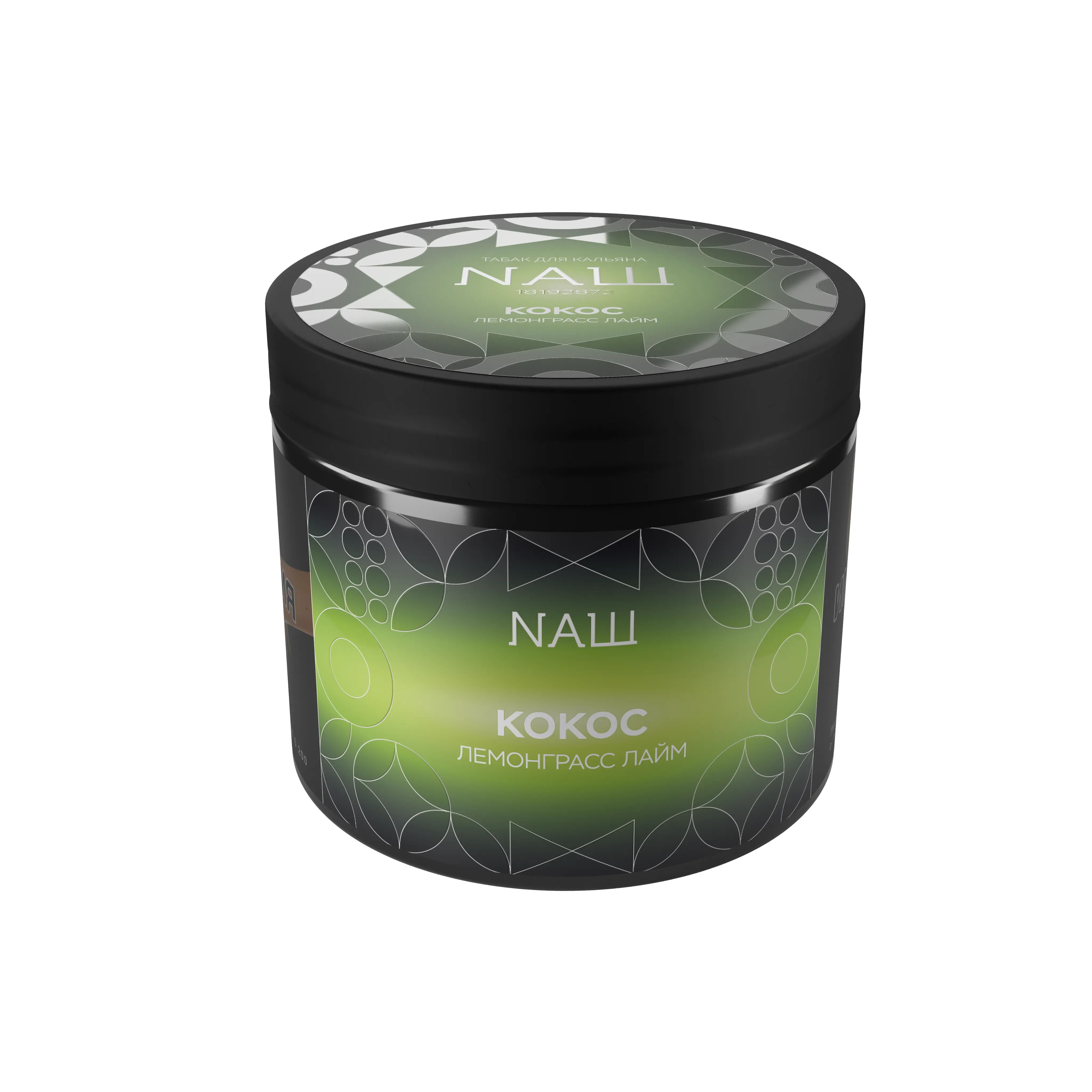 Табак для кальяна - Nаш Black - КОКОС ЛЕМОНГРАСС ЛАЙМ ( с ароматом кокос лемонграсс лайм ) - 200 г
