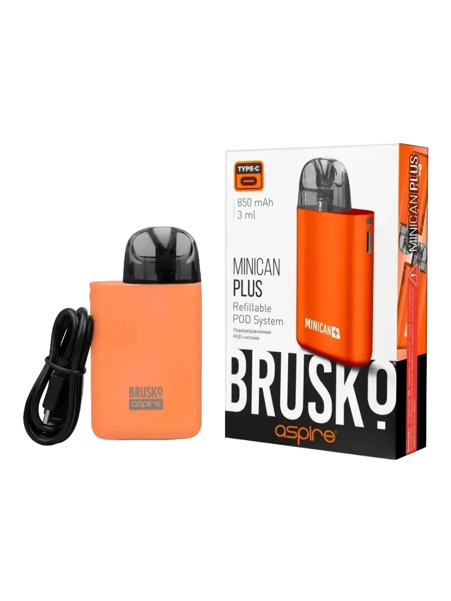 ЭСДН Brusko Minican PLUS - Оранжевый - 850 mAh