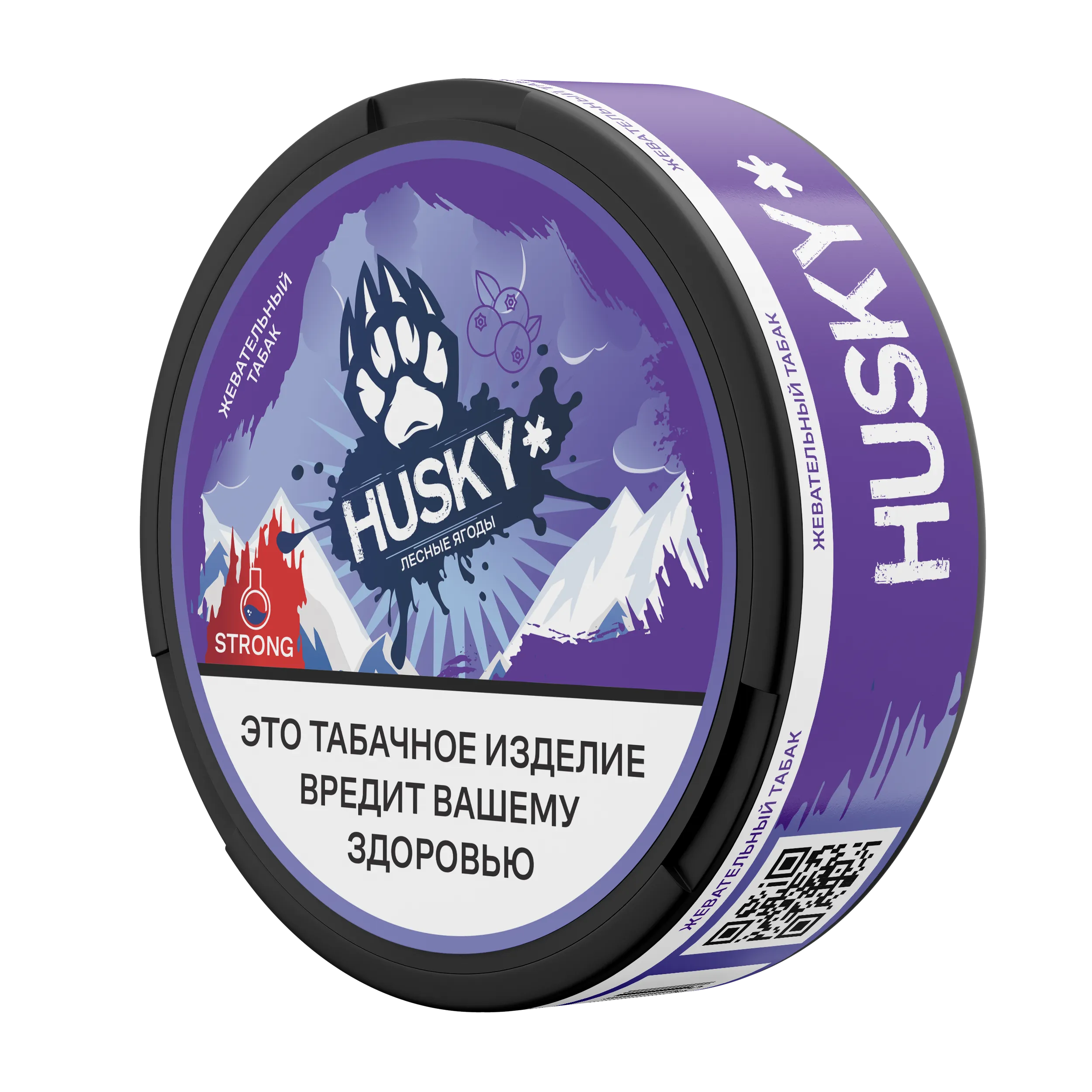 Жевательный табак - HUSKY STRONG - Wildberry ( Лесные ягоды ) - 13 г