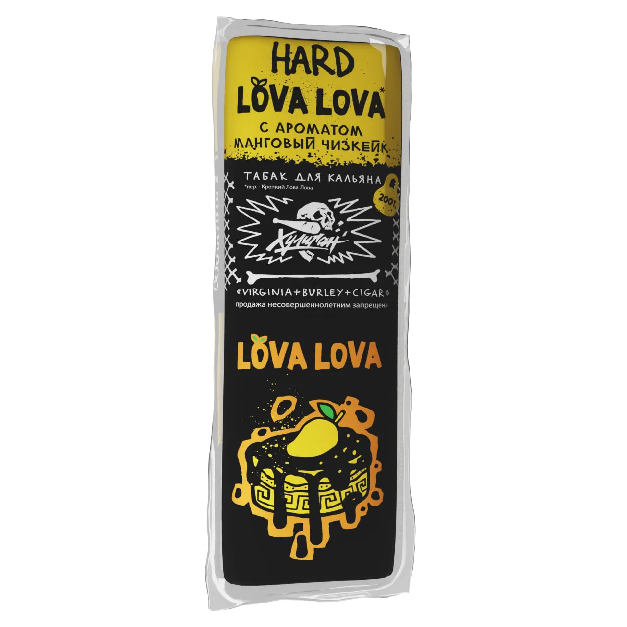 Табак для кальяна - Хулиган HARD - LOVA LOVA ( с ароматом манговый чизкейк ) - 200 г