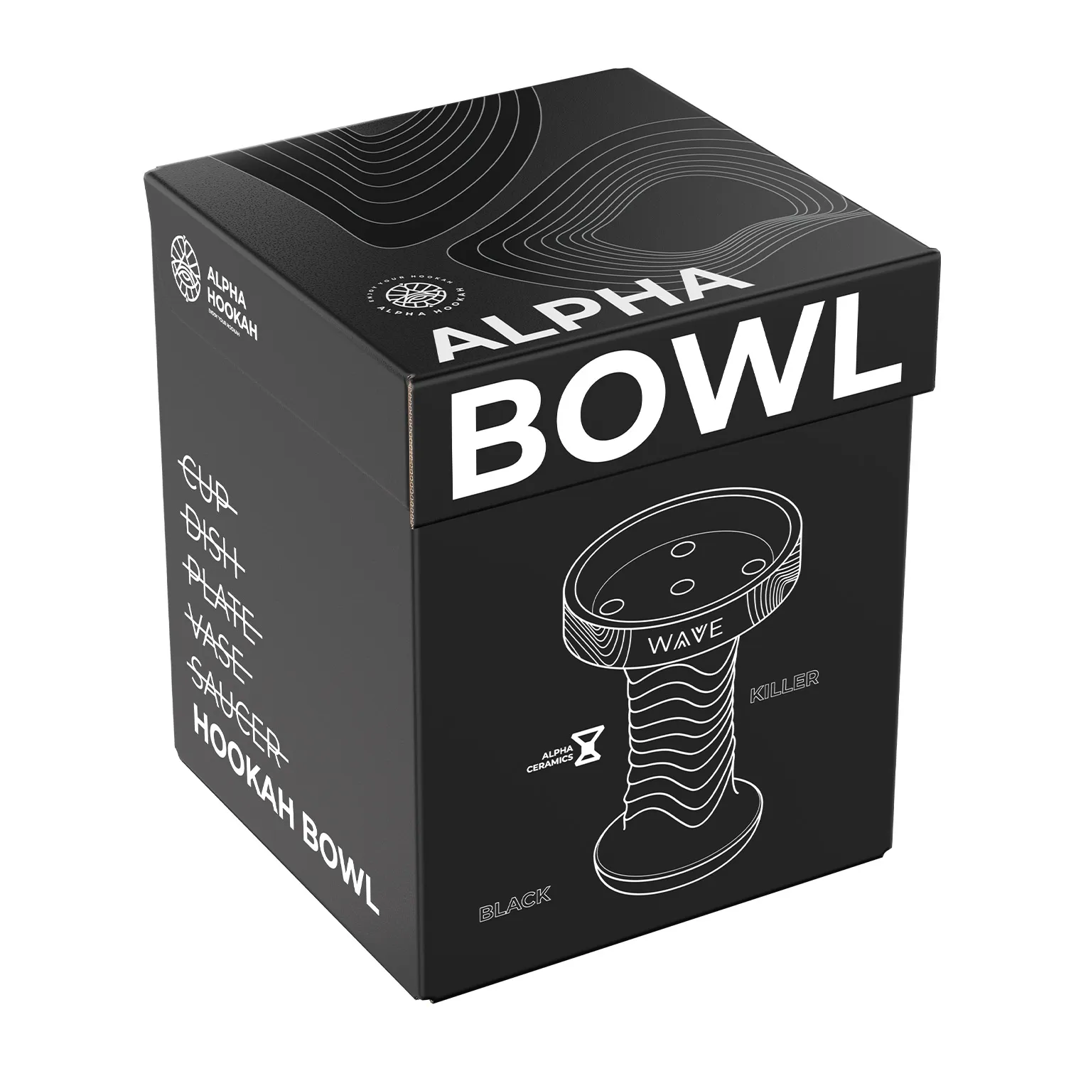 Чаша для кальяна - Alpha Bowl - Wave Killer - South Black ( убивашка )