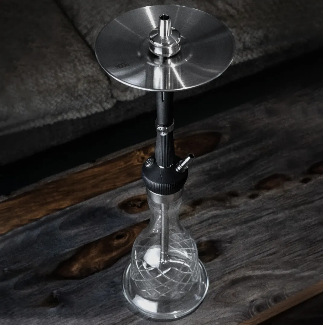 Кальян - Hoob - Enzo Black / Stainless steel ( фиксированное блюдце / без колбы )