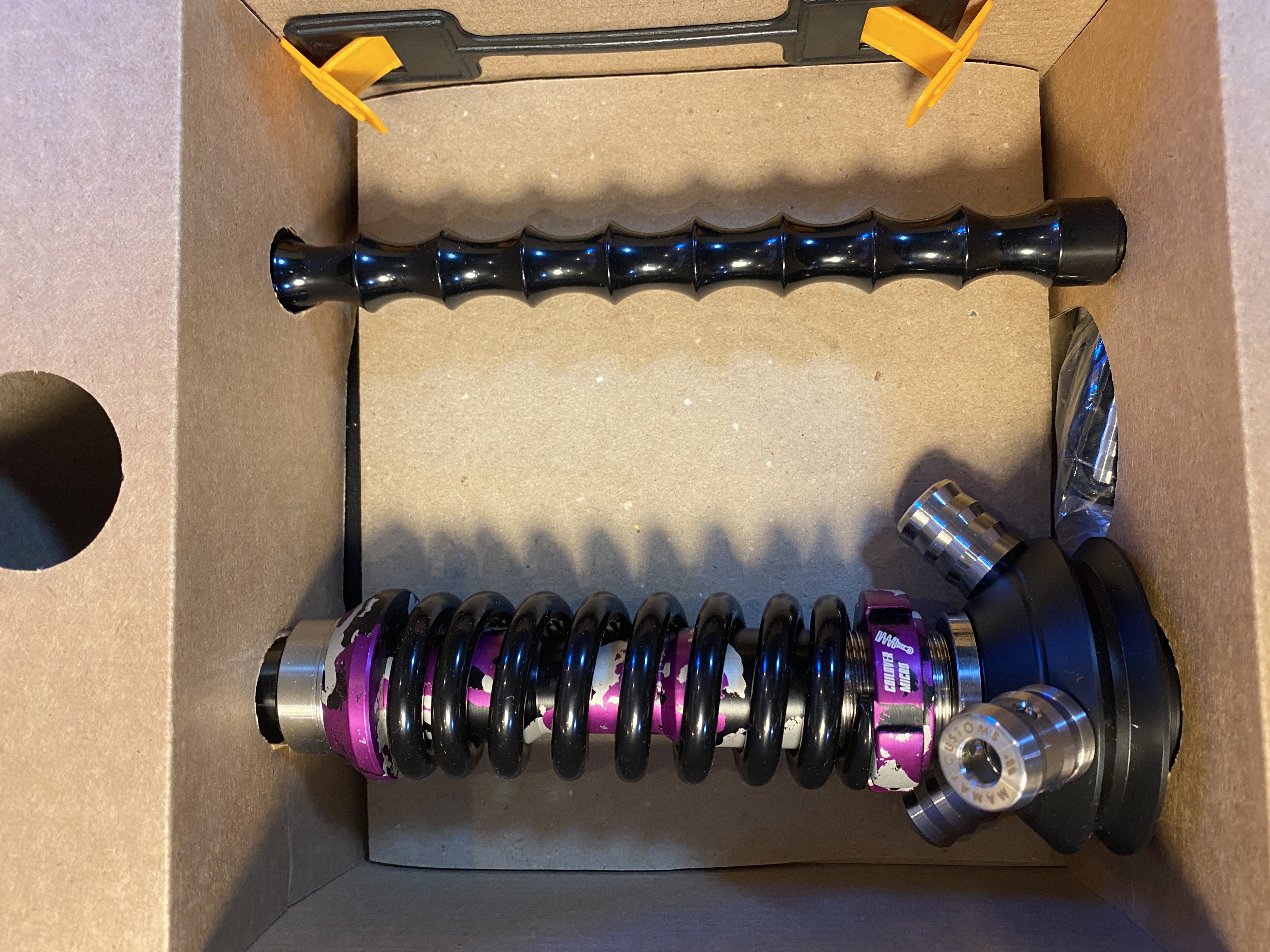 Кальян - Mamay - Coilovers Micro Анодирование - ( Фиолет шахта - черная спираль )