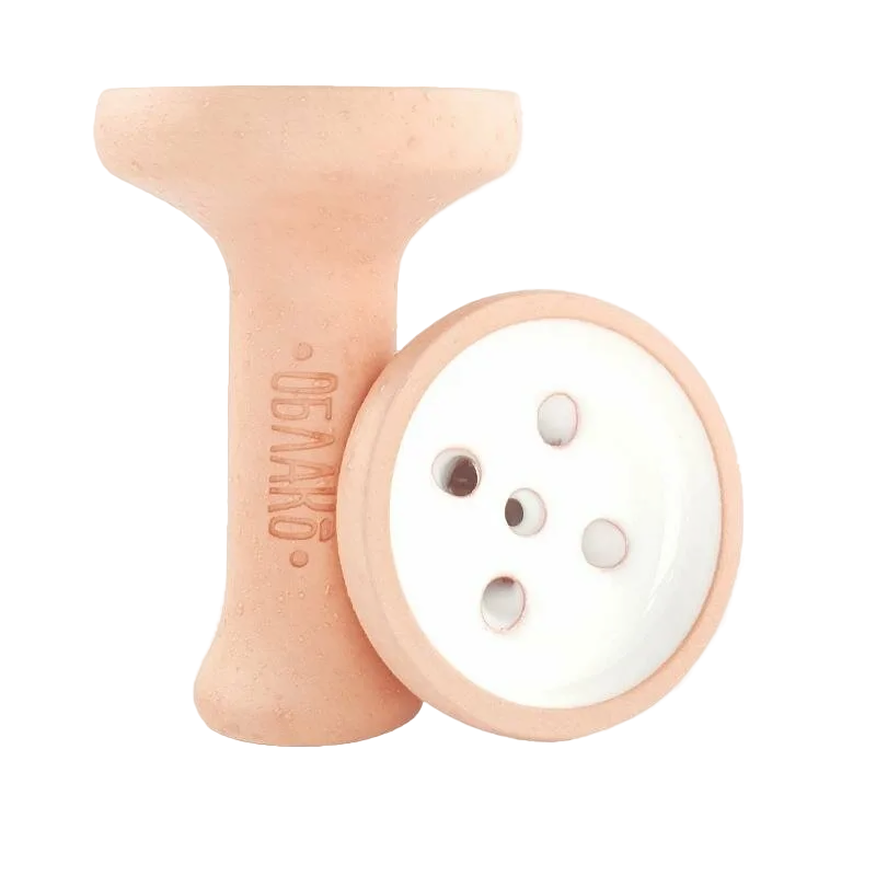 Чаша для кальяна - Облако - Mono - Black - бежевый с белой