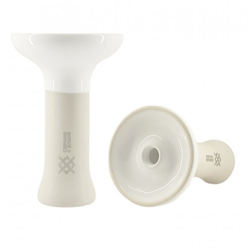 Чаша для кальяна - Облако х Душа White - Phunnel M glaze белая ( фанэл )