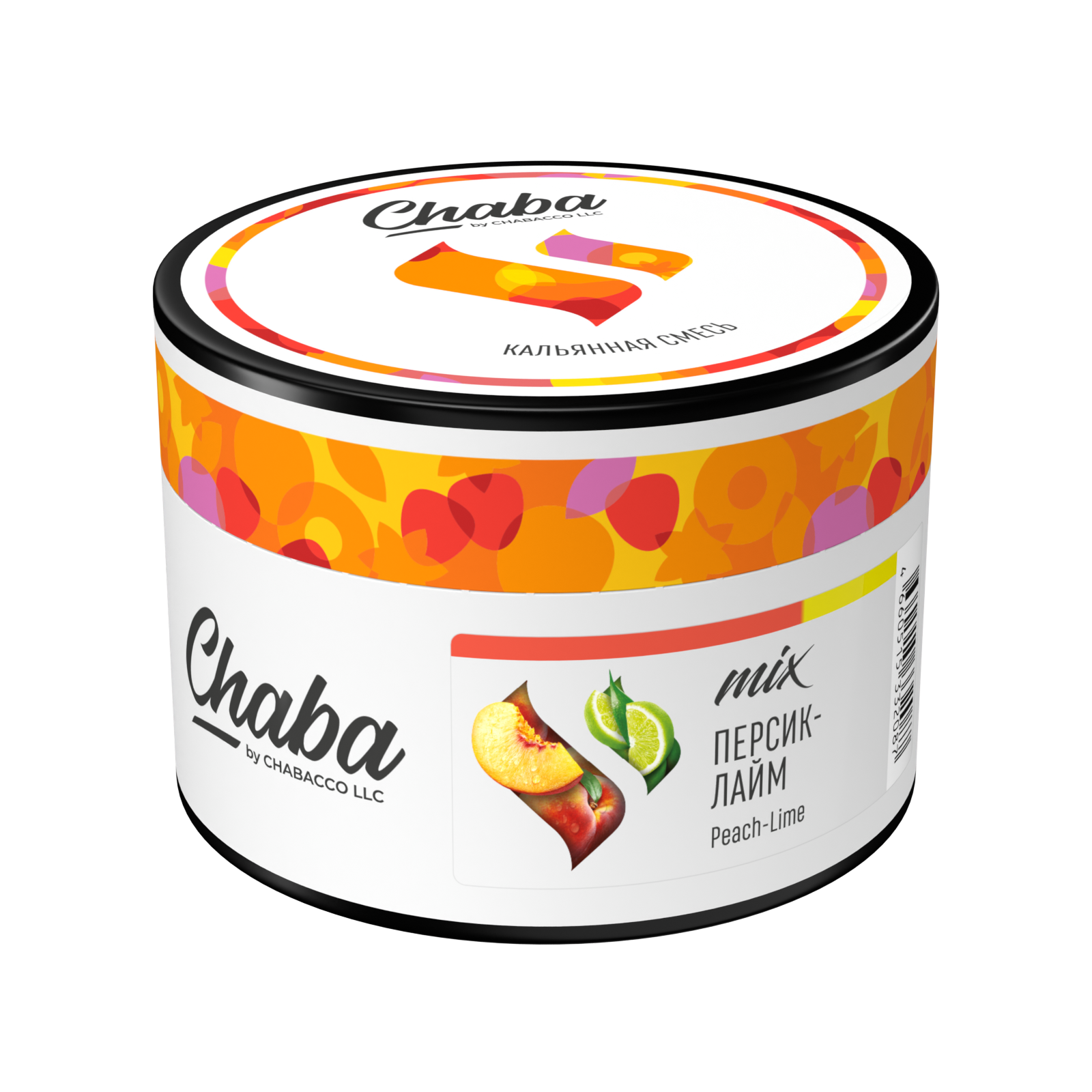 Бестабачная смесь для кальяна - Chaba Mix - Peach-Lime ( с ароматом персик-лайм ) - 40 г