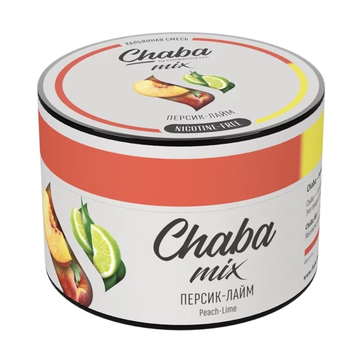 Бестабачная смесь для кальяна - Chaba - Peach Lime ( с ароматом персик-лайм ) - 50 г