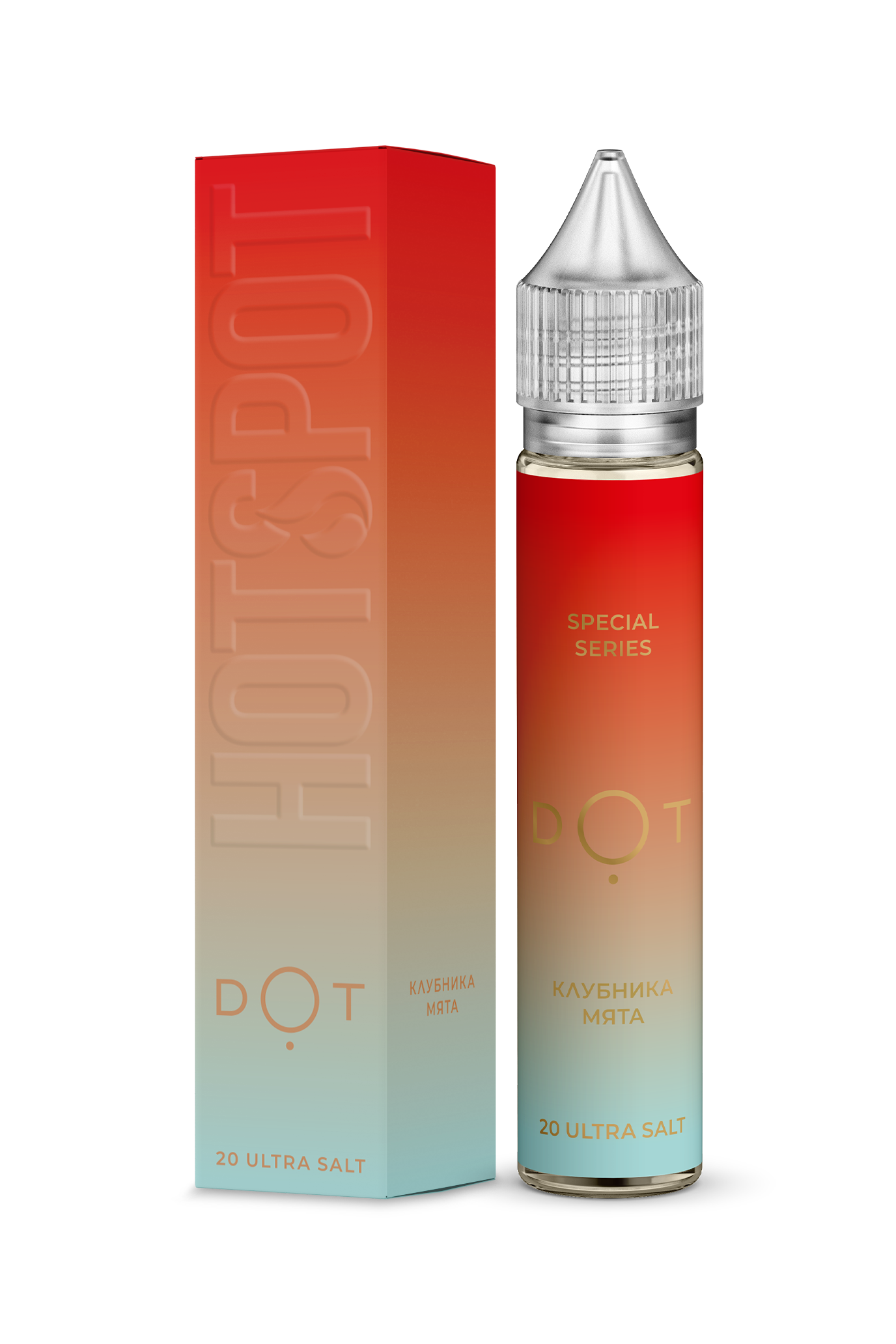 Жидкость - Hotspot DOT - Ultra S - Клубника Мята - 30 ml