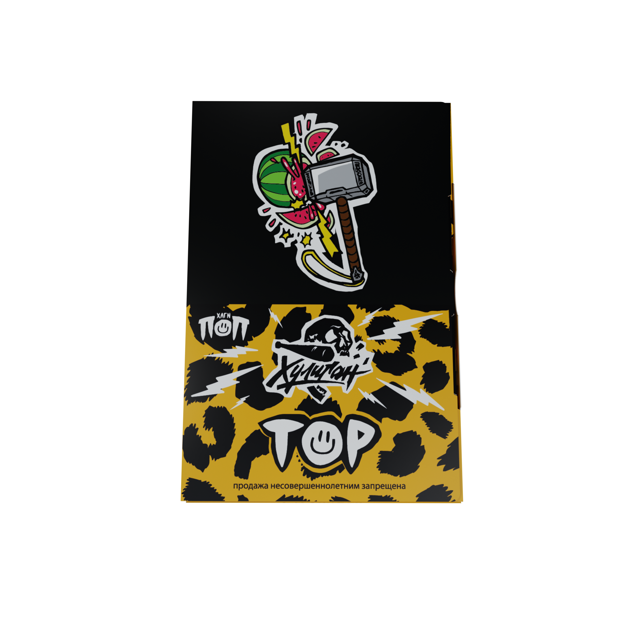 Табак для кальяна - Хулиган поп - Тор ( с ароматом мятный арбуз ) - 25 г