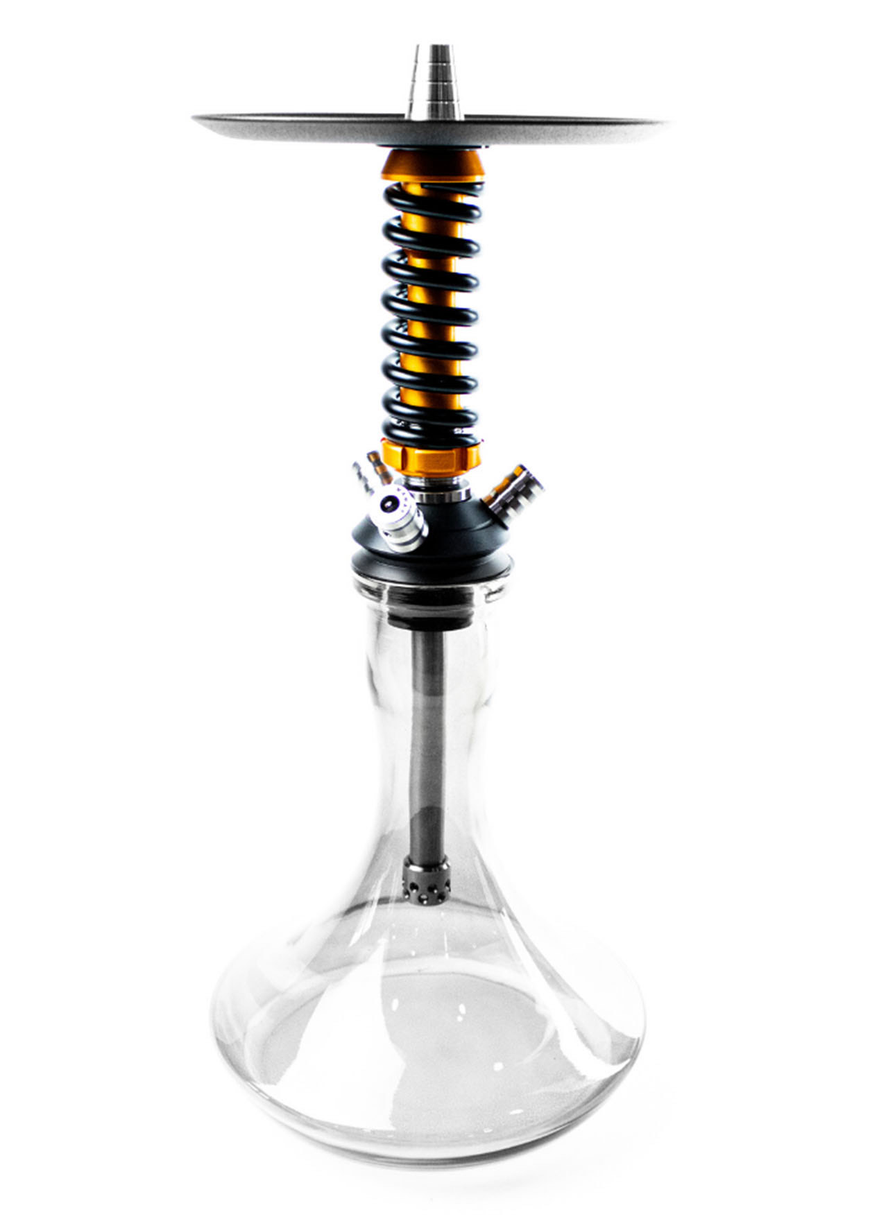 Кальян - Mamay - Coilovers Micro Анодирование - ( Золотая шахта - черная спираль )