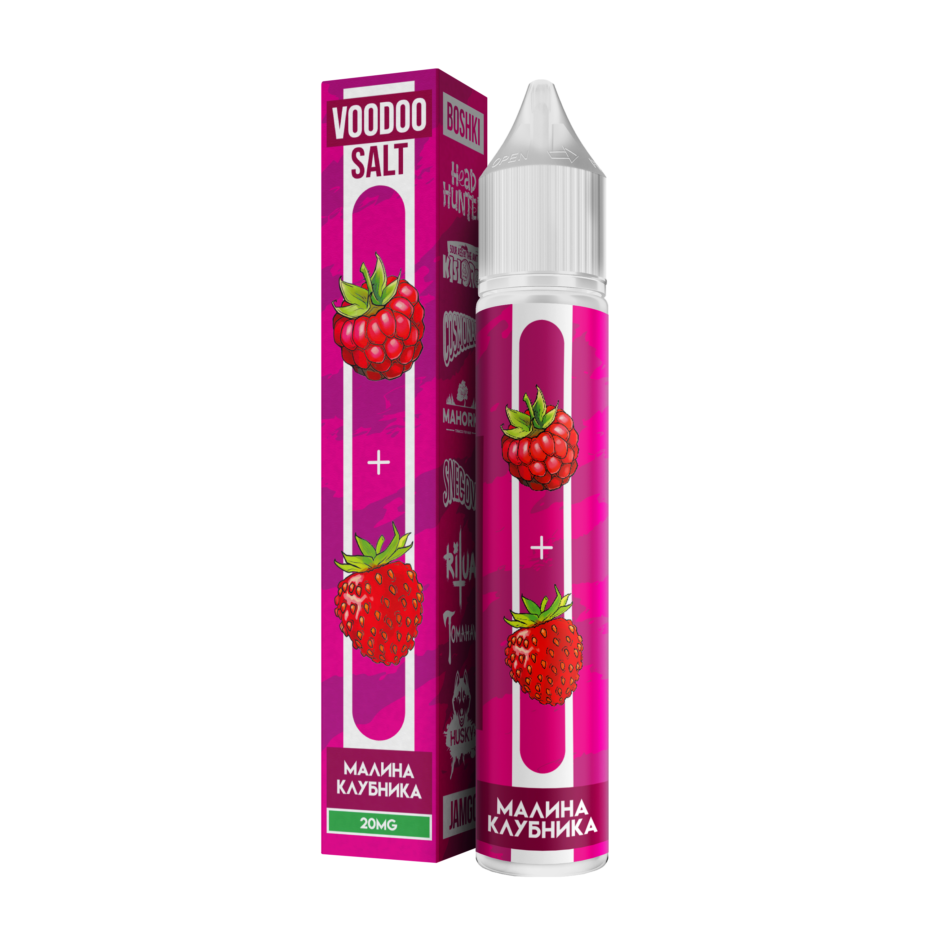 Жидкость - Voodoo - Малина Клубника - strong - 30 ml