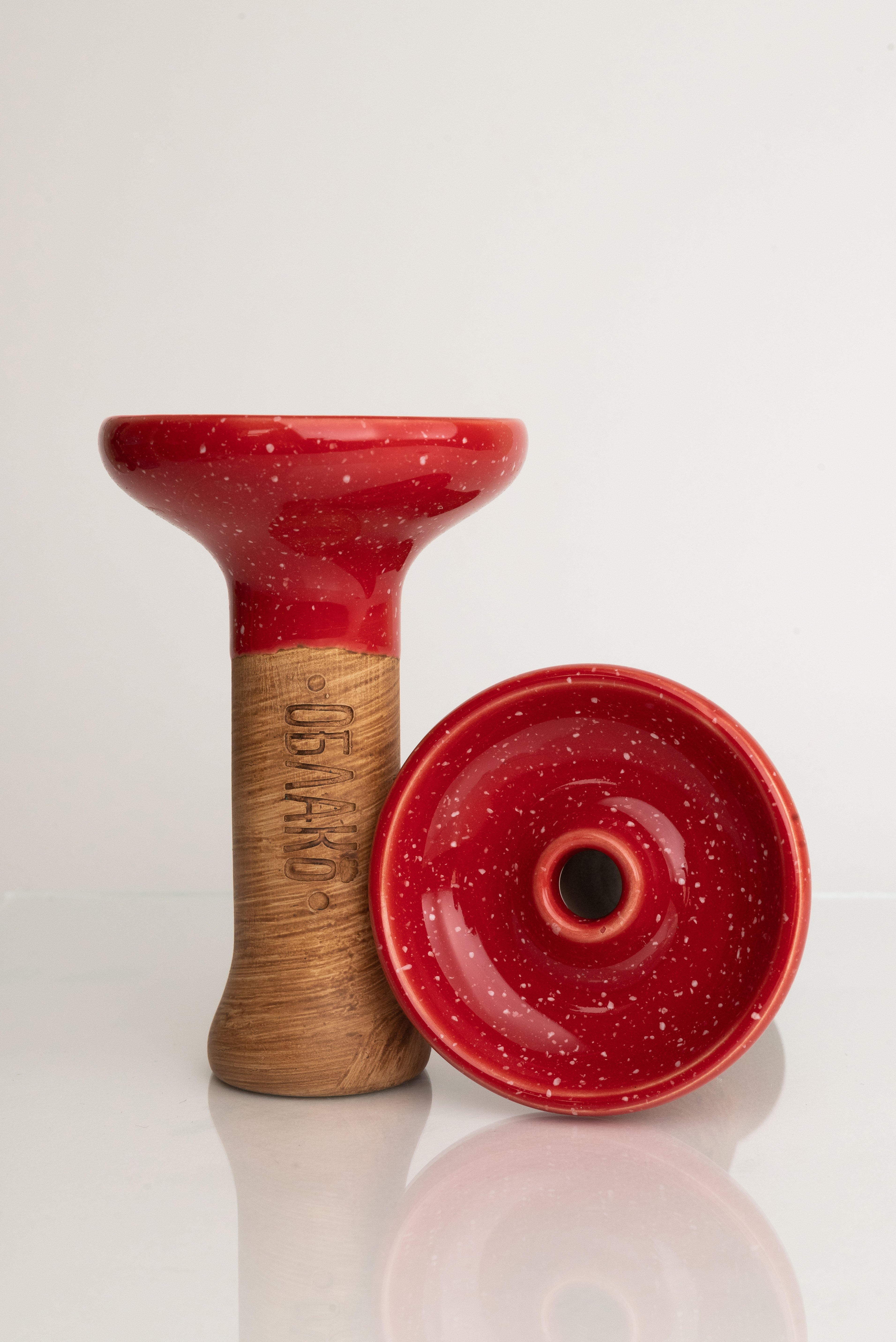 Чаша для кальяна - Облако - M - Phunnel Glaze - красный в точку ( фанэл )