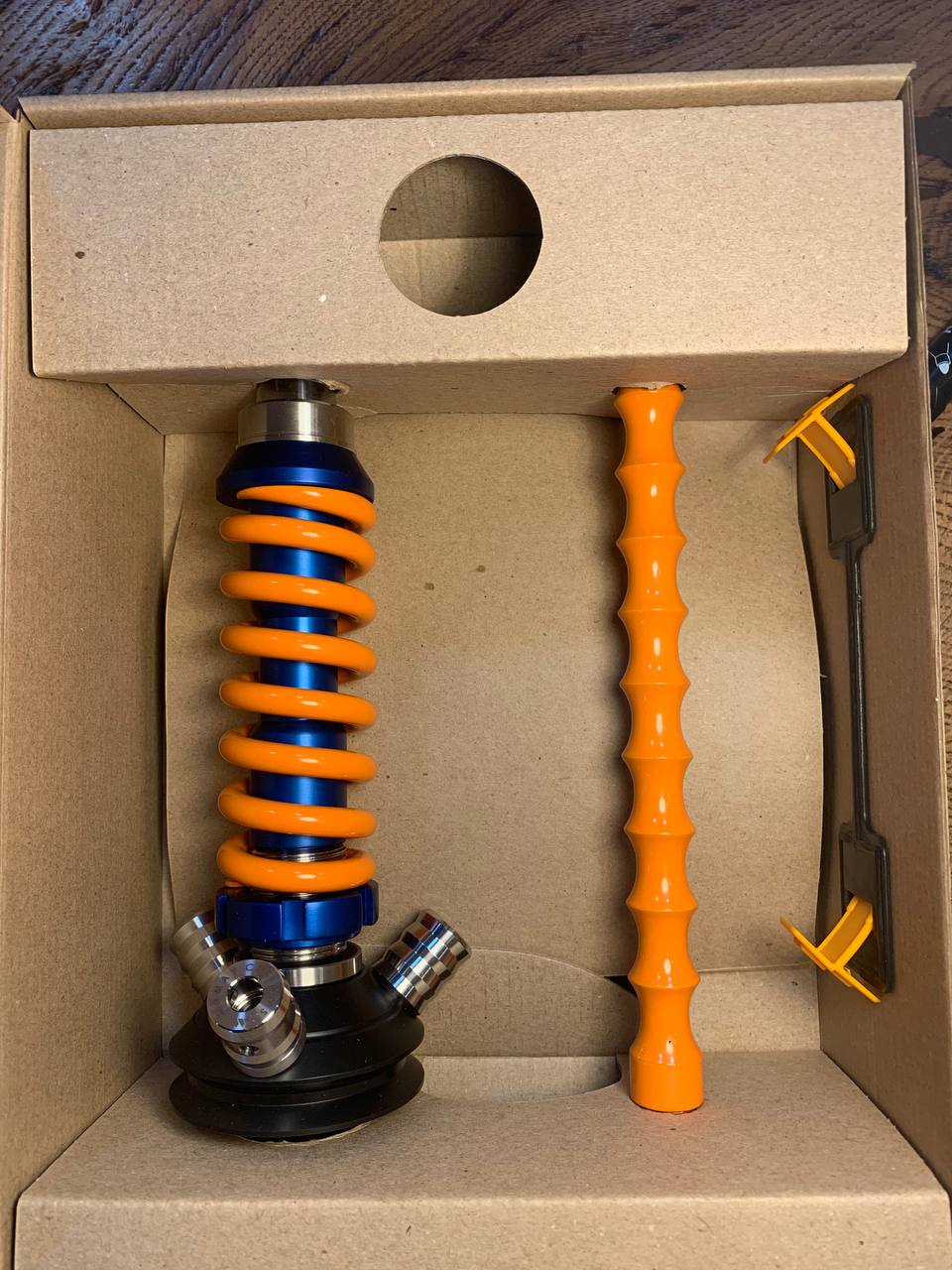 Кальян - Mamay - Coilovers Micro - ( Синяя шахта - оранжевая спираль )