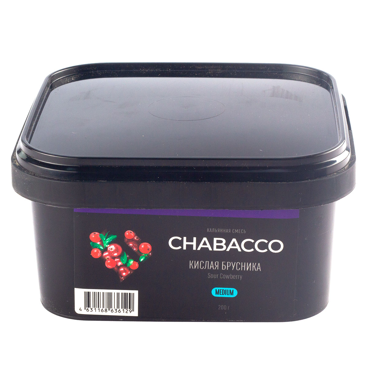 Бестабачная смесь для кальяна - Chabacco - Medium - SOUR COWBERRY ( с ароматом брусника ) - 200 г