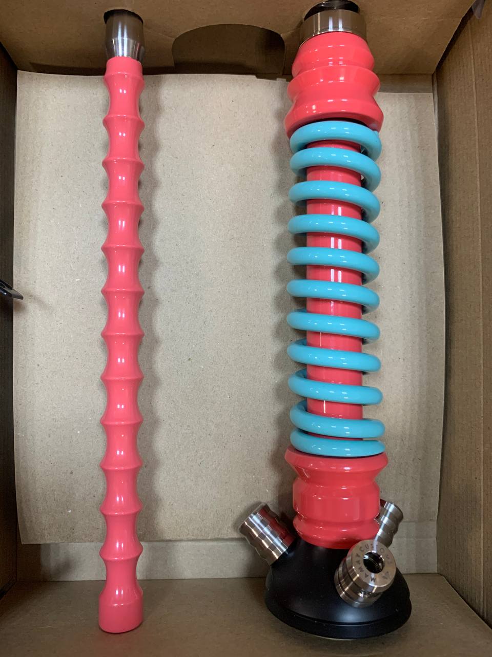 Кальян - Mamay - Coilovers Mini - ( Розовая шахта - мята спираль ) 2.17