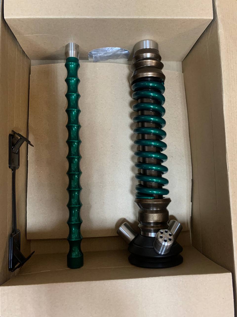 Кальян - Mamay - Coilovers Mini - ( Бронза шахта -Зеленый Лак спираль )