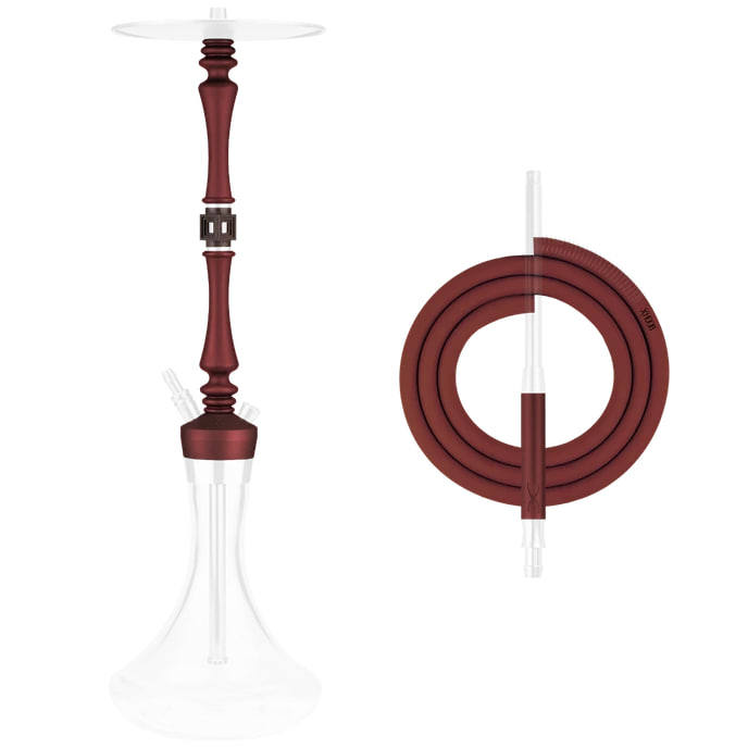 Кальян - Hoob - Mars Pro - Wine Red ( Steel ) + колба в комплекте