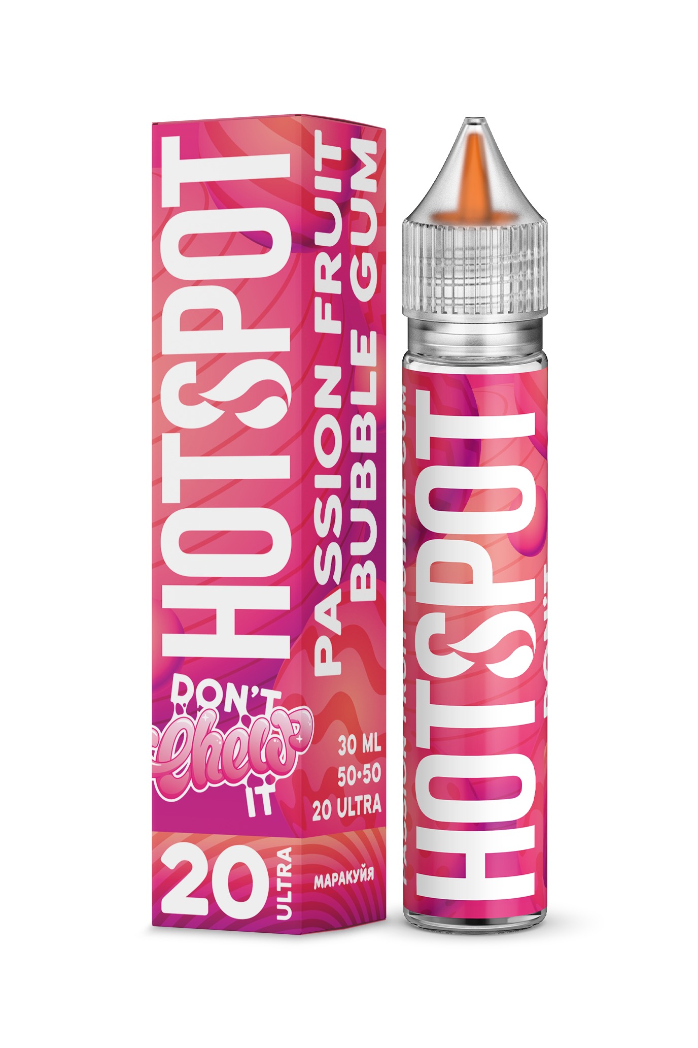 Жидкость - Hotspot Don't Chew It - Ultra S - Маракуйя Жвачка - 30 ml