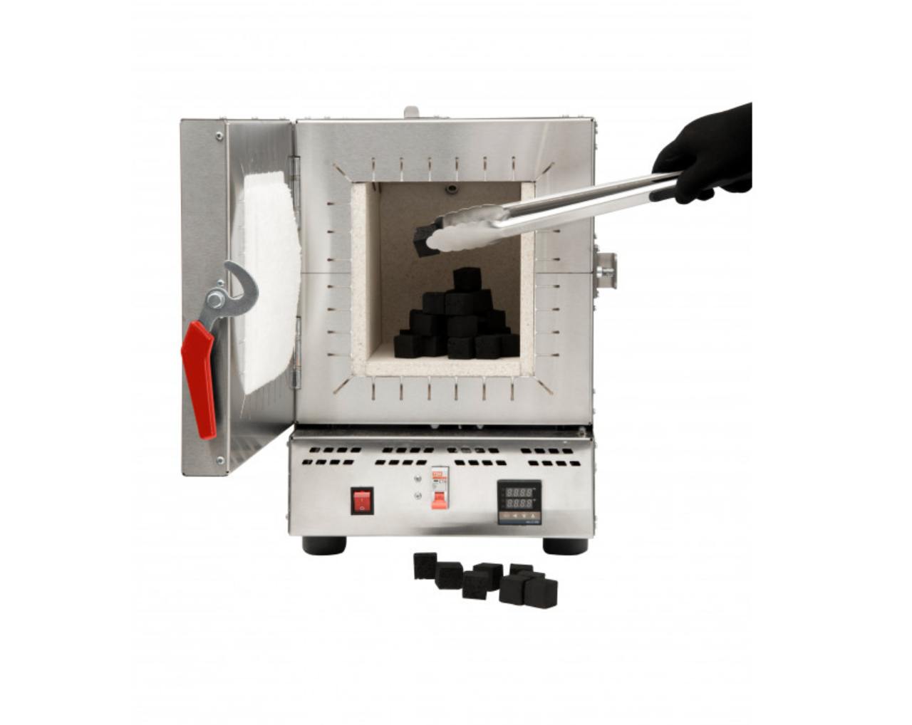 Муфельная печь для розжига угля ПК 2 - 1 кг ( + совок, щипцы, запасная спираль ) - 1800 Вт