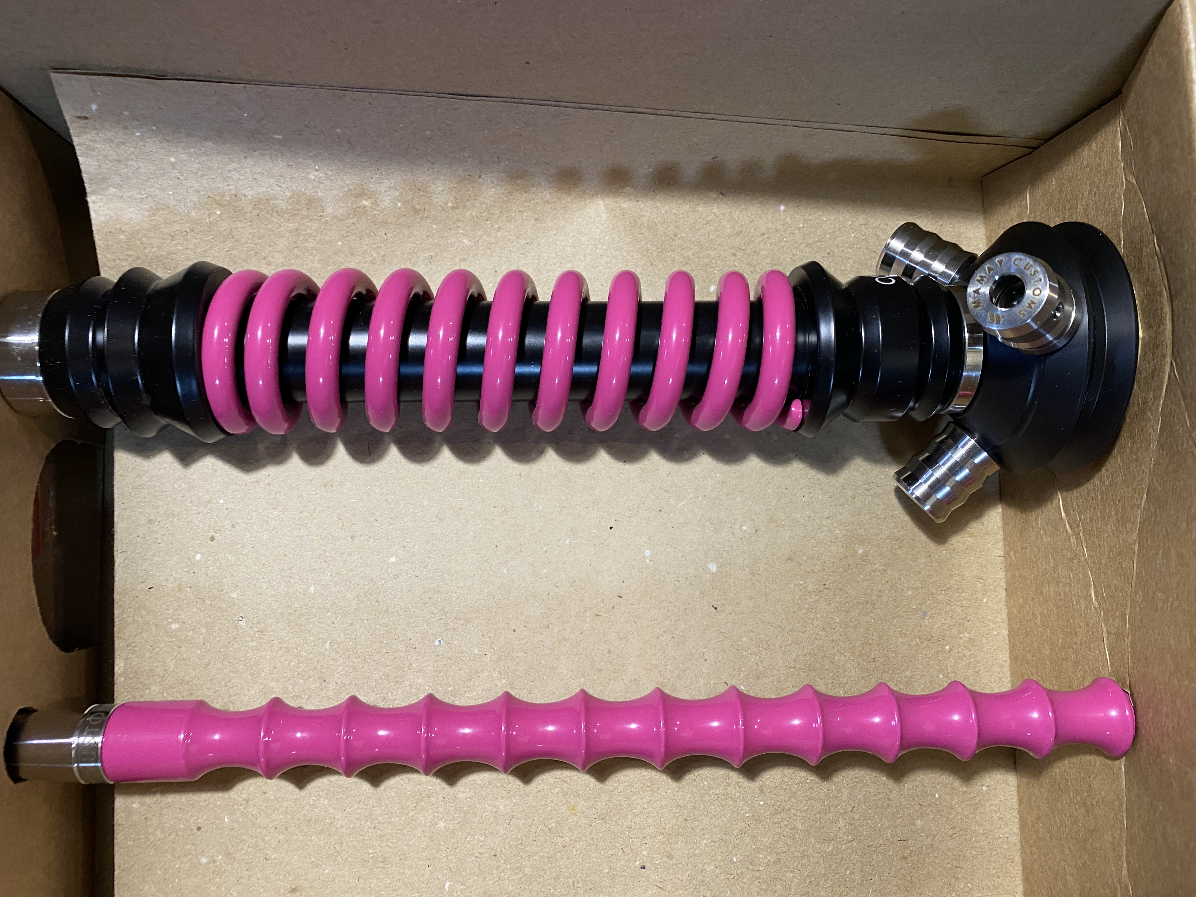 Кальян - Mamay - Coilovers Mini - ( Черный  - Розовый )