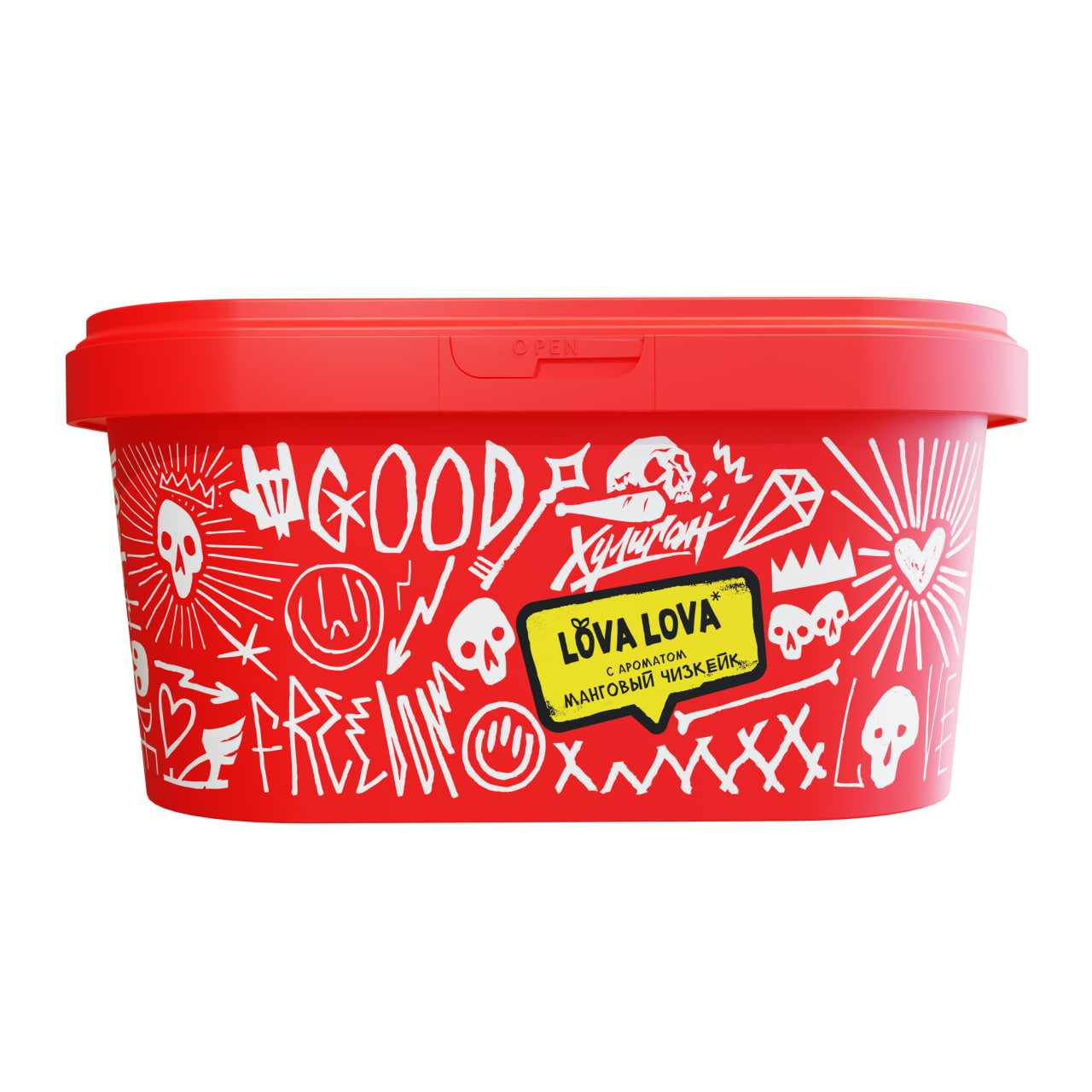 Табак для кальяна - Хулиган -  LOVA LOVA ( с ароматом манговый чизкейк ) - 200 г