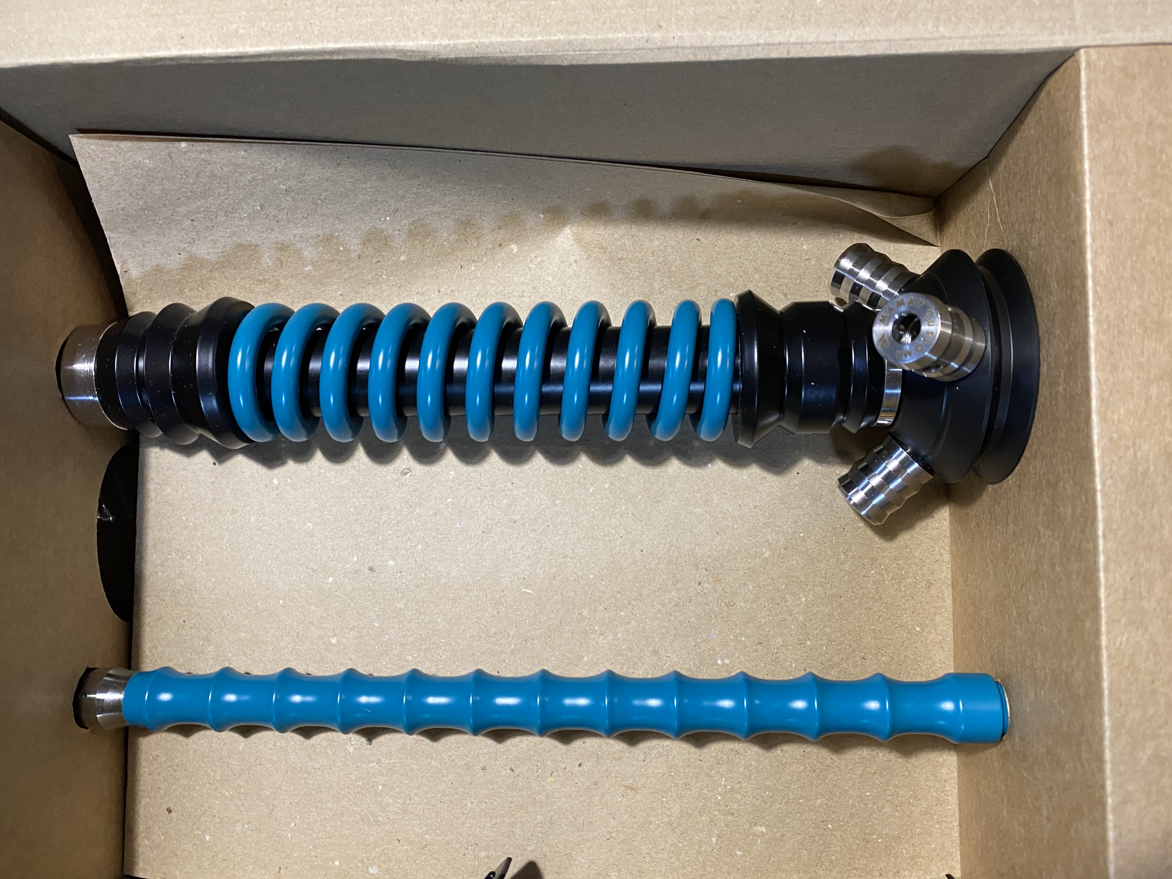 Кальян - Mamay - Coilovers Mini - ( Черный - Морская Волна  )