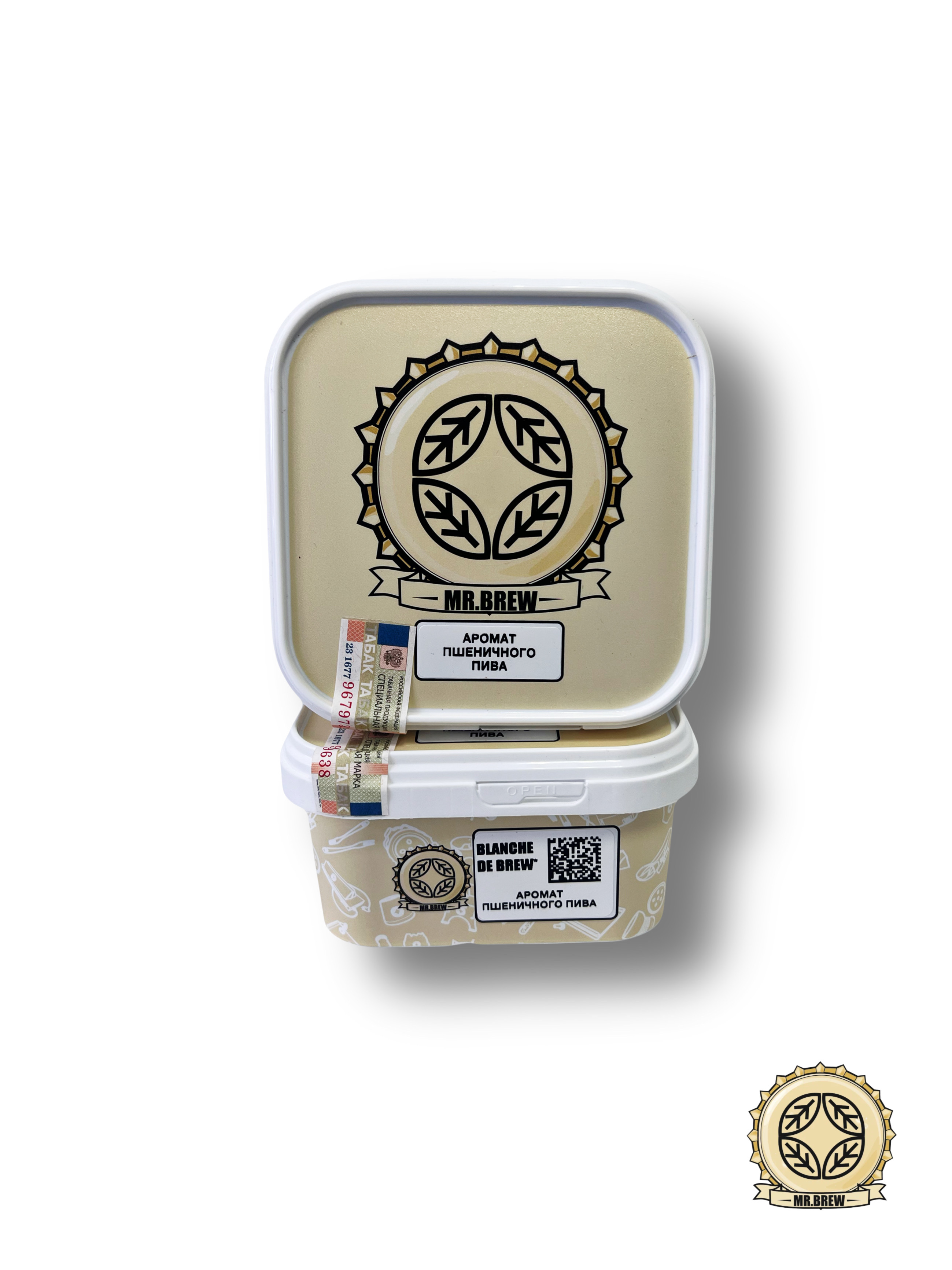 Табак для кальяна - MR. Brew - BLANCHE DE BREW - ( с ароматом ПШЕНИЧНОЕ ПИВО ) - 200 г