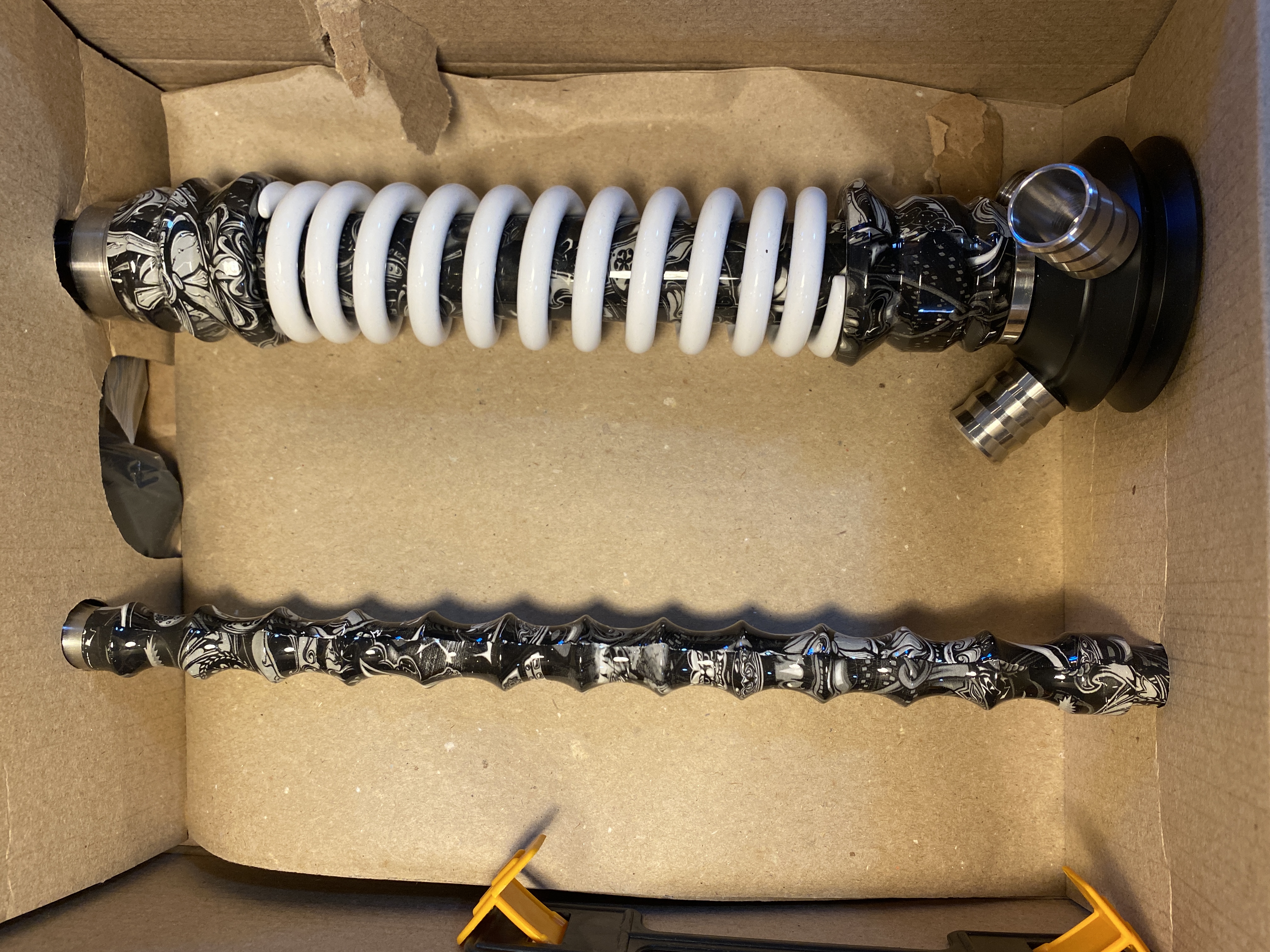 Кальян - Mamay - Coilovers Mini - ( Самурай основание - белая спираль )