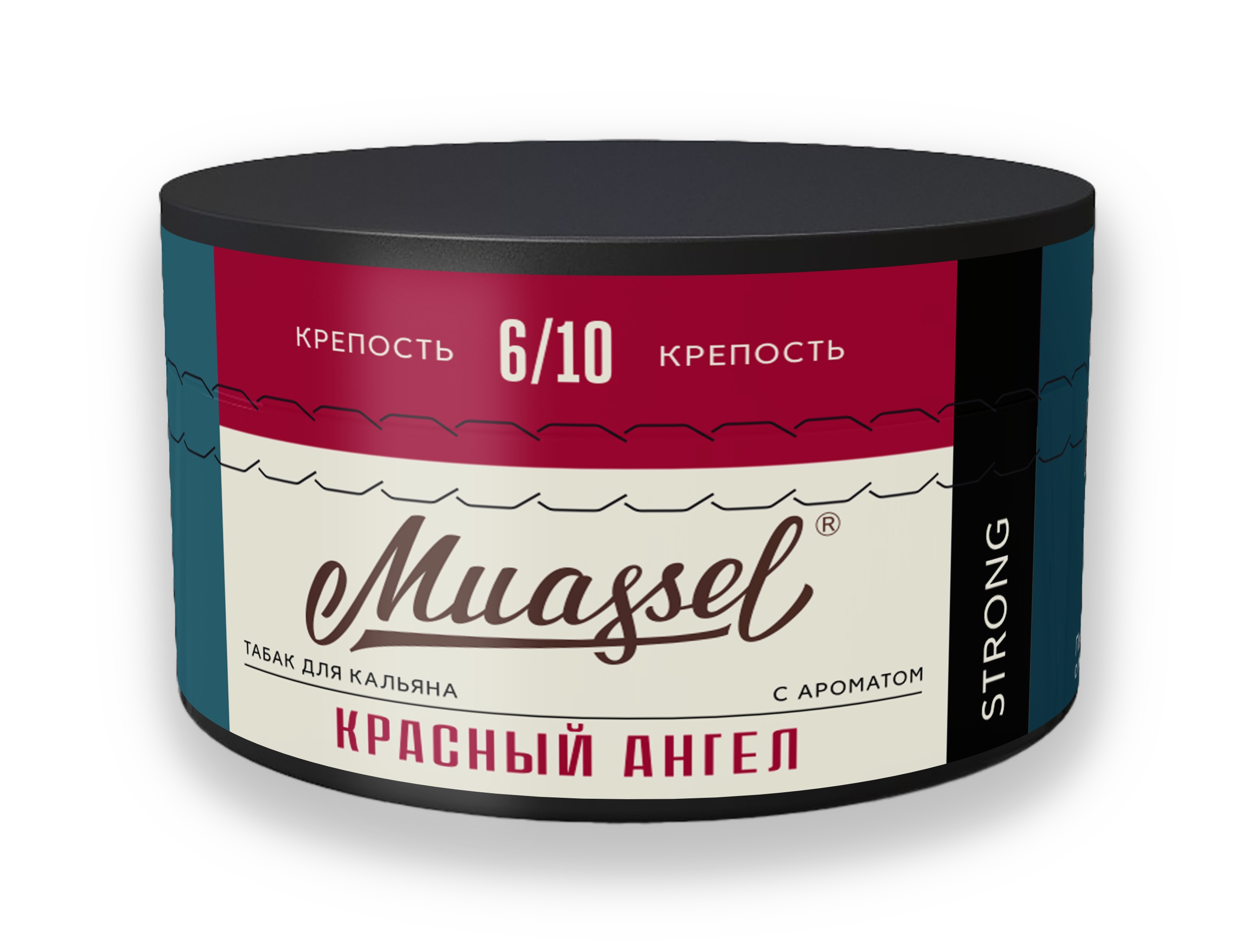 Табак для кальяна - Muassel Strong 6/10 - КРАСНЫЙ АНГЕЛ ( с ароматом клубника, цитрус ) - 200 г