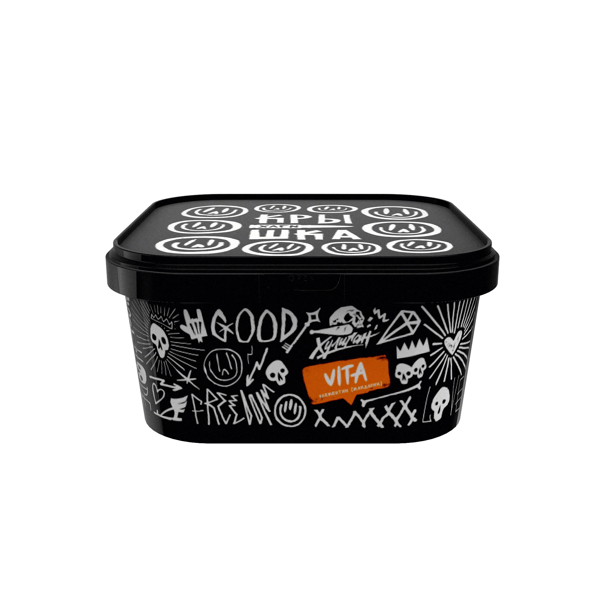 Табак для кальяна - Хулиган - VITA ( с ароматом клементин-мандарин ) - 200 г