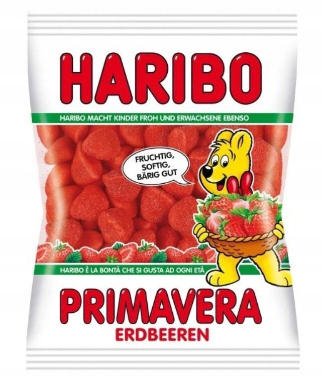 Мармелад жевательный Haribo - Primavera ( клубника ) - 80 гр (Турция)